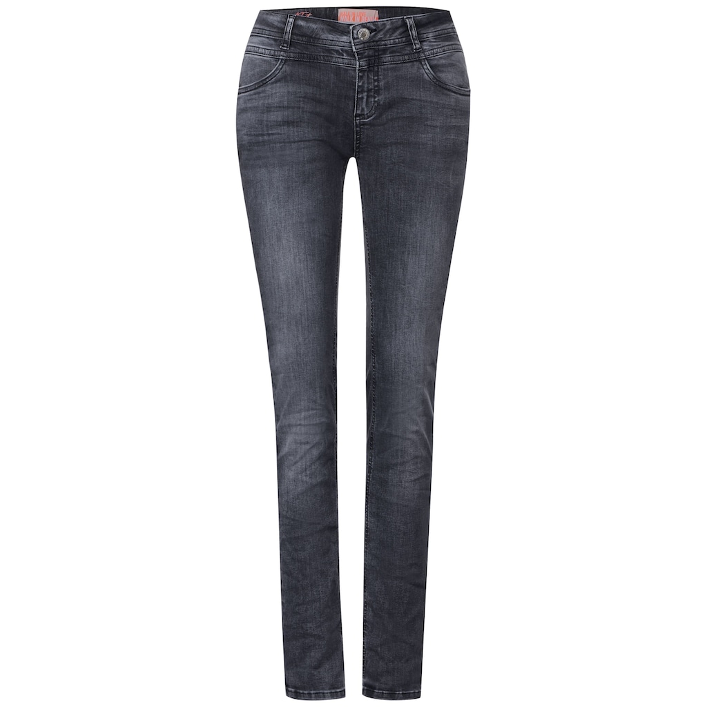 STREET ONE Gerade Jeans, Middle Waist