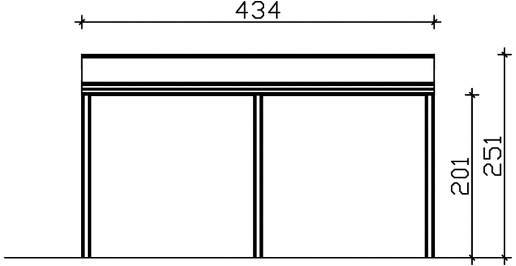 Skanholz Terrassendach »Monza«, Bedachung Verbund-Sicherheits-Glas, Aluminium