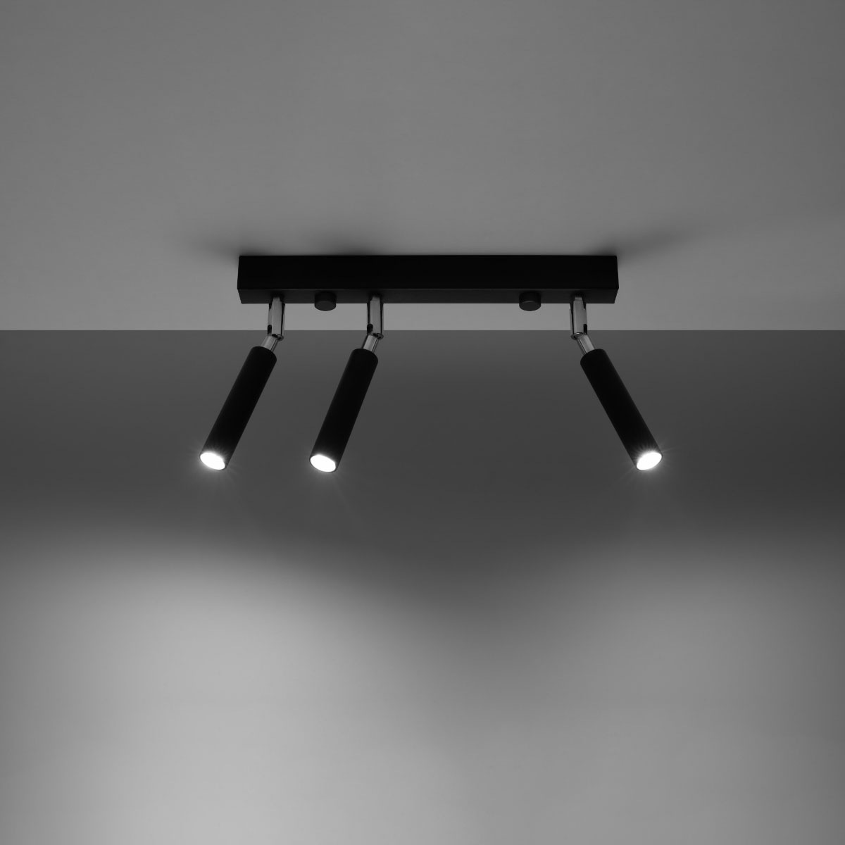 SOLLUX lighting Deckenleuchte »EYETECH«, 3 flammig, Leuchtmittel G9 | ohne Leuchtmittel, beweglicher Lampenschirm