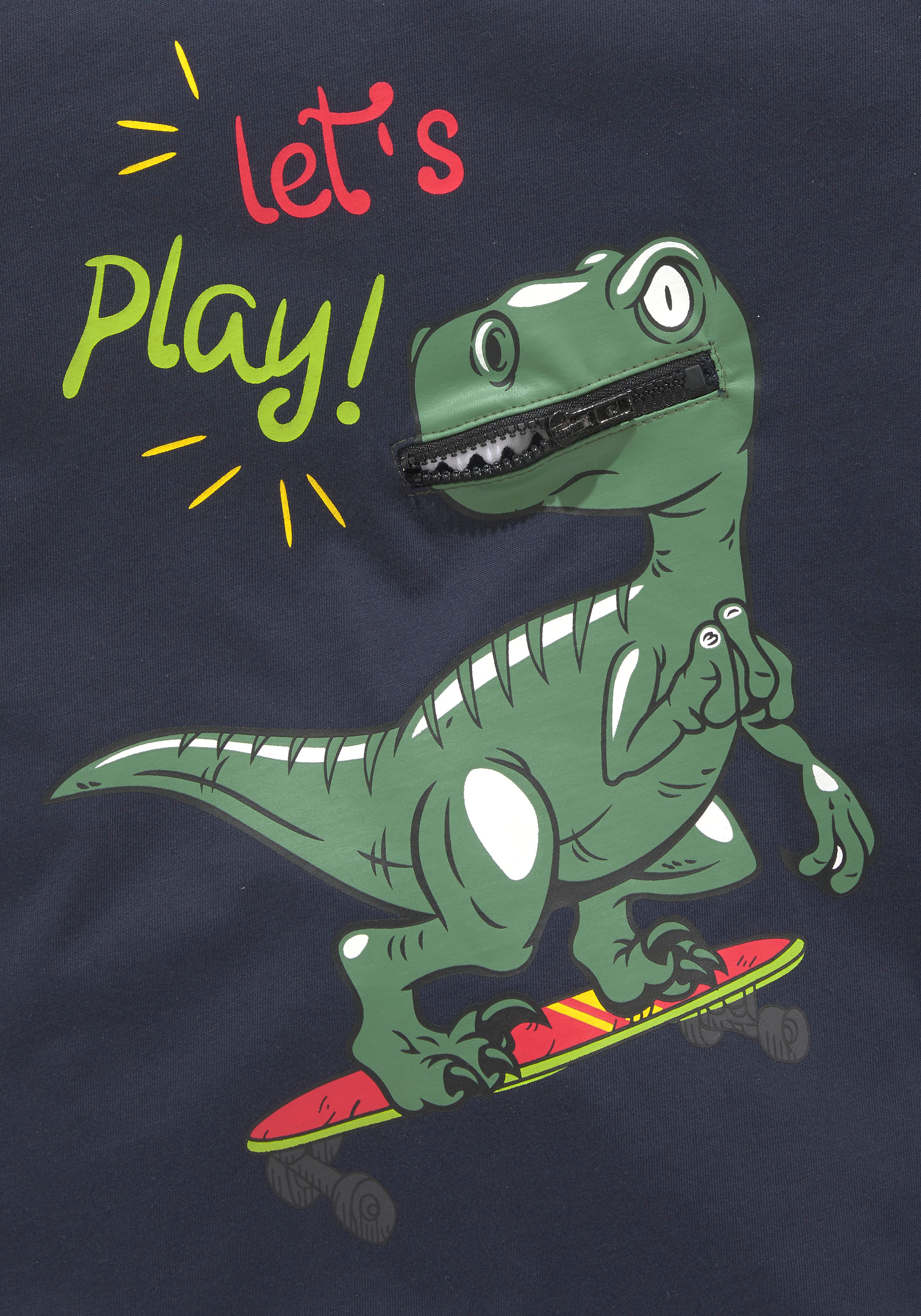 KIDSWORLD Langarmshirt »LET´S PLAY«, BAUR Spruch | kaufen