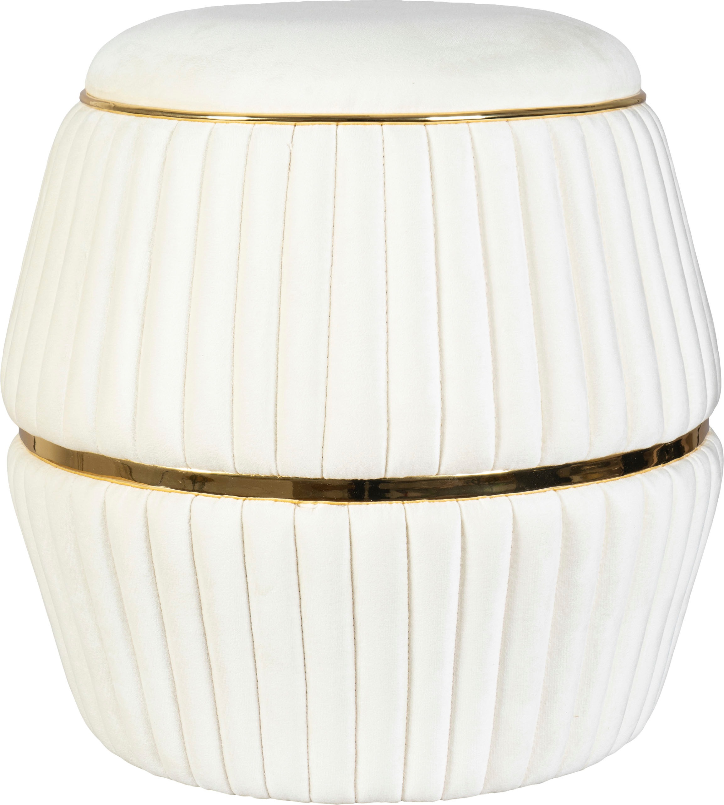Kayoom Sitzhocker »Hocker Doric, trendiger Look, ästhetische Farbgebung, schöne Steppung«, (1 St.), komfortabel, hochqualitativ, pflegeleicht, in vielen Räumen zuhause