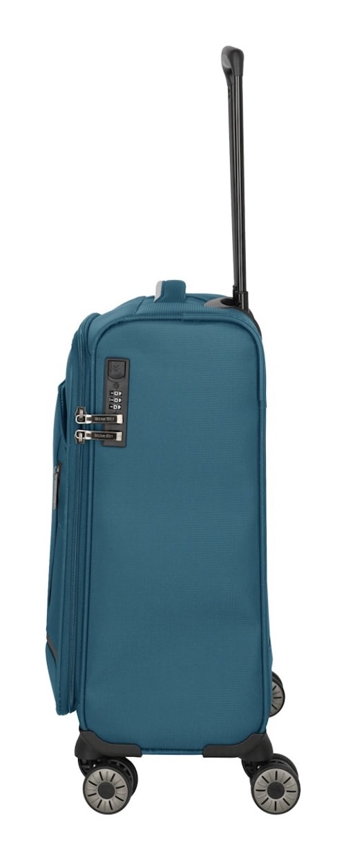 travelite Handgepäck-Trolley »JETPACK Max 4 Cabin, konzip. für Lufthansa, Austrian Airlines & Swiss«, 4 Rollen, Weichgepäck-Koffer Handgepäck für die meisten gängigen Airlines
