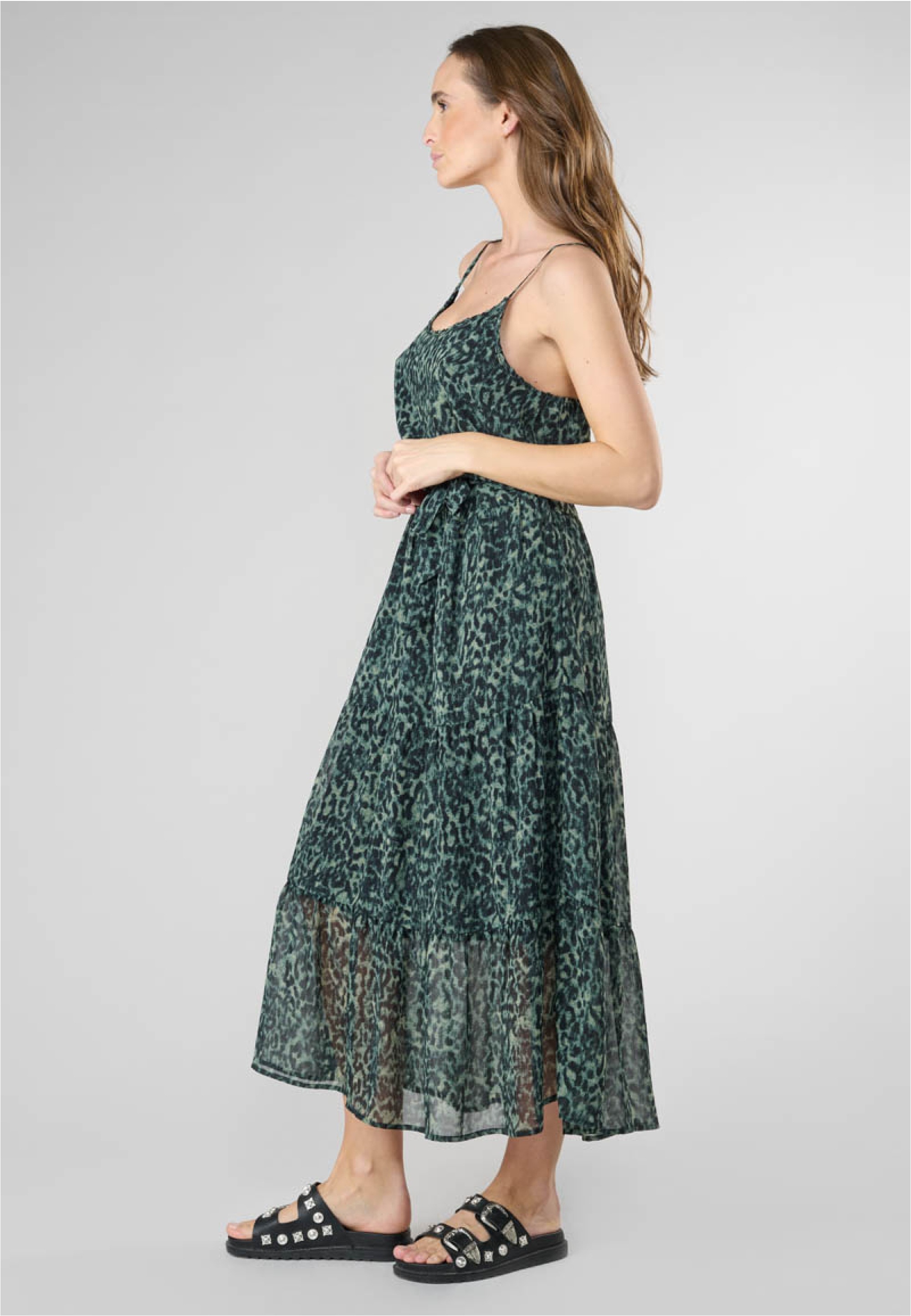 Le Temps Des Cerises Jerseykleid »LISAKA«, mit tollem Allover-Muster