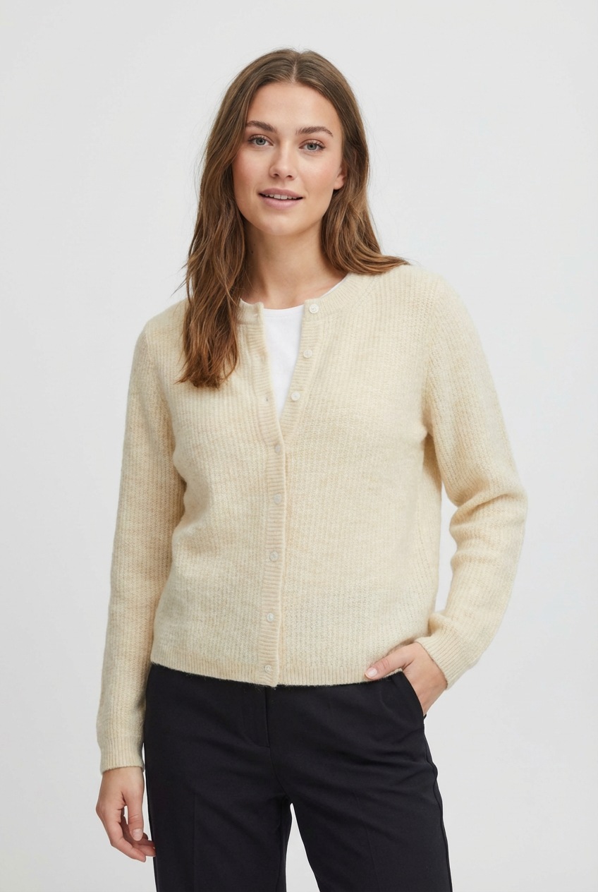 Vila Strickjacke "VILORY O-NECK L/S KNIT CARDIGAN-NOOS" günstig online kaufen
