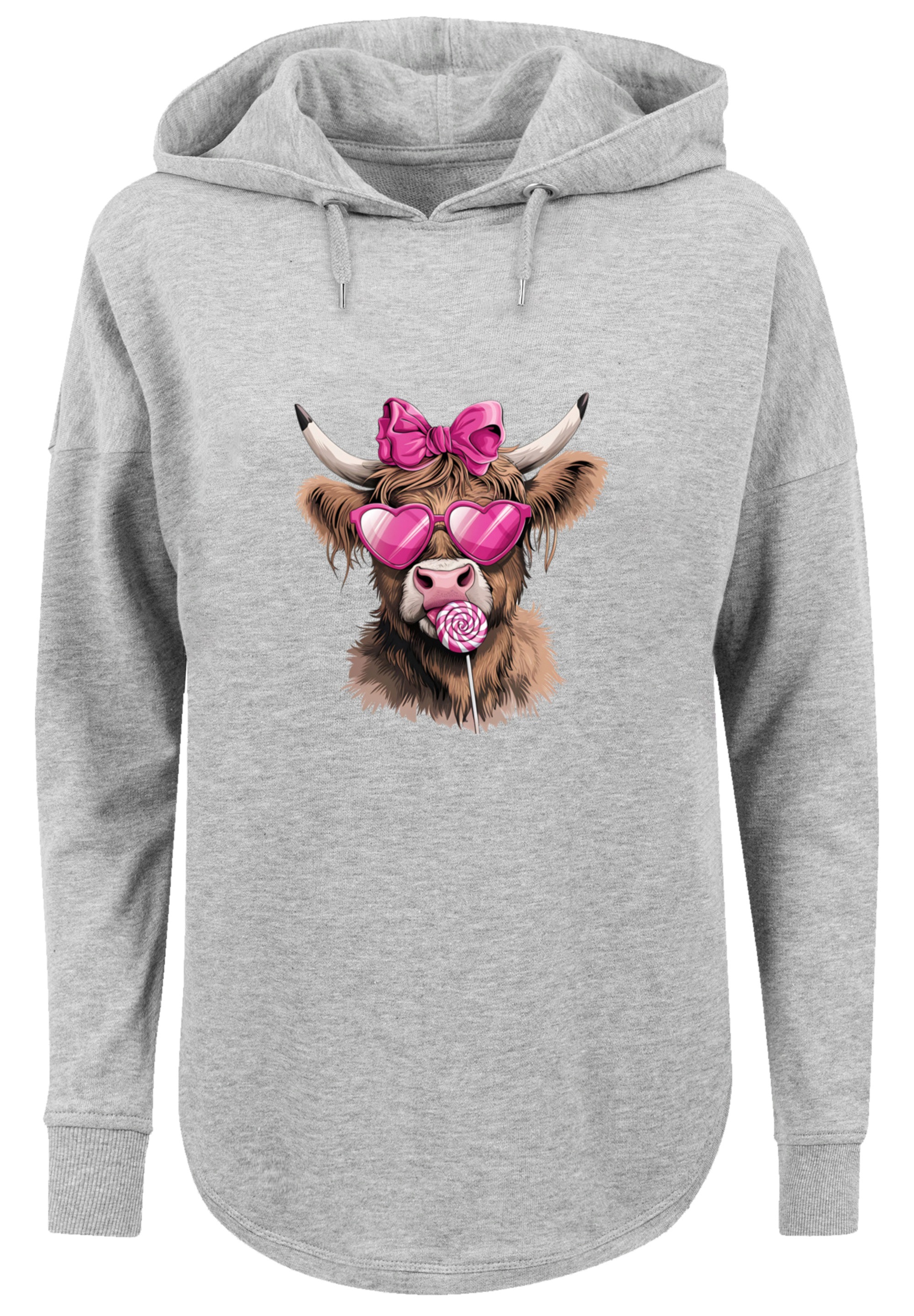 F4NT4STIC Kapuzenpullover »Highland Cow Valentinstag Sonnenbrille«, Premium Qualität