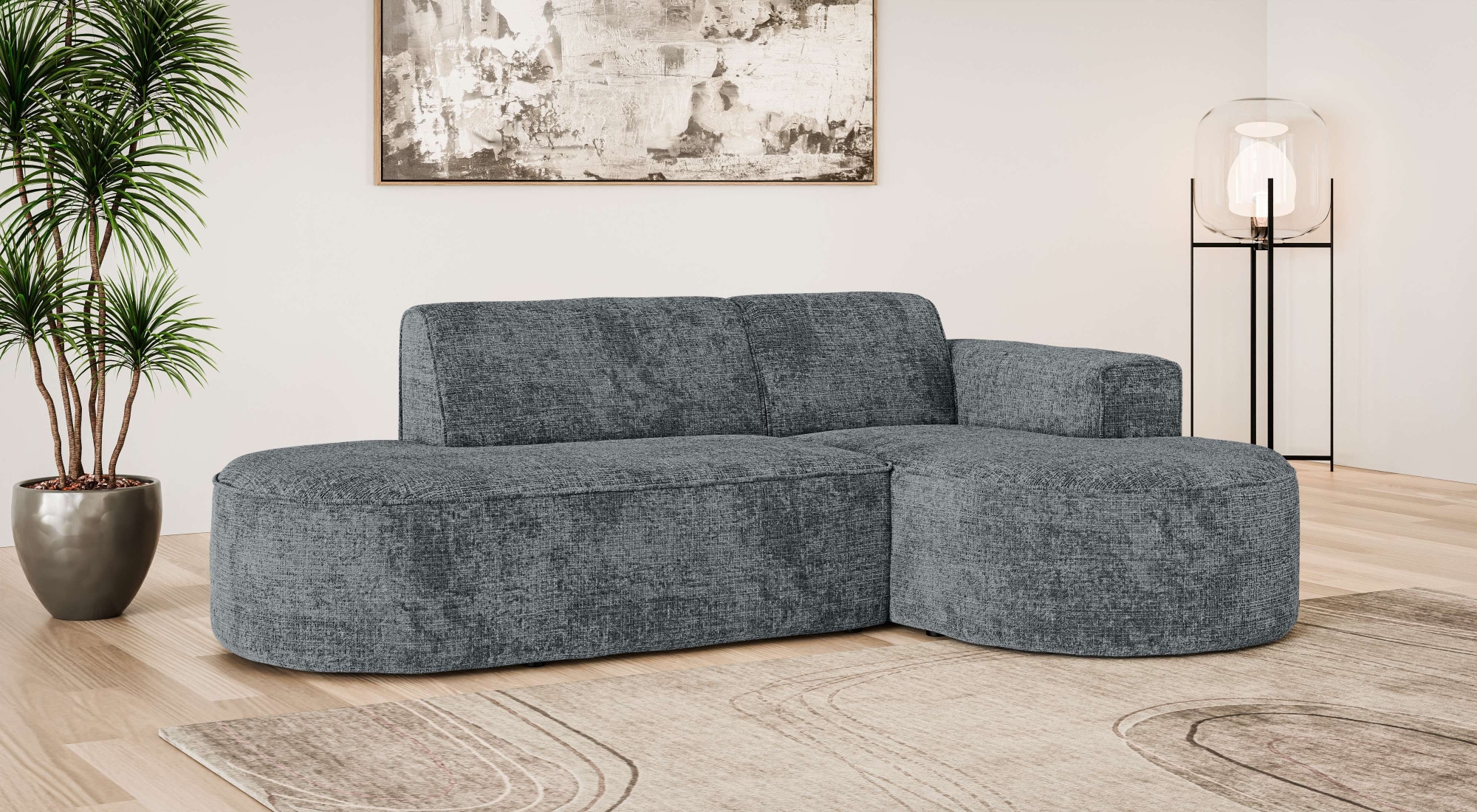 OTTO home Ecksofa "ADELLA Design-Sofa mit Recamiere rechts/links, 248/159/7 günstig online kaufen