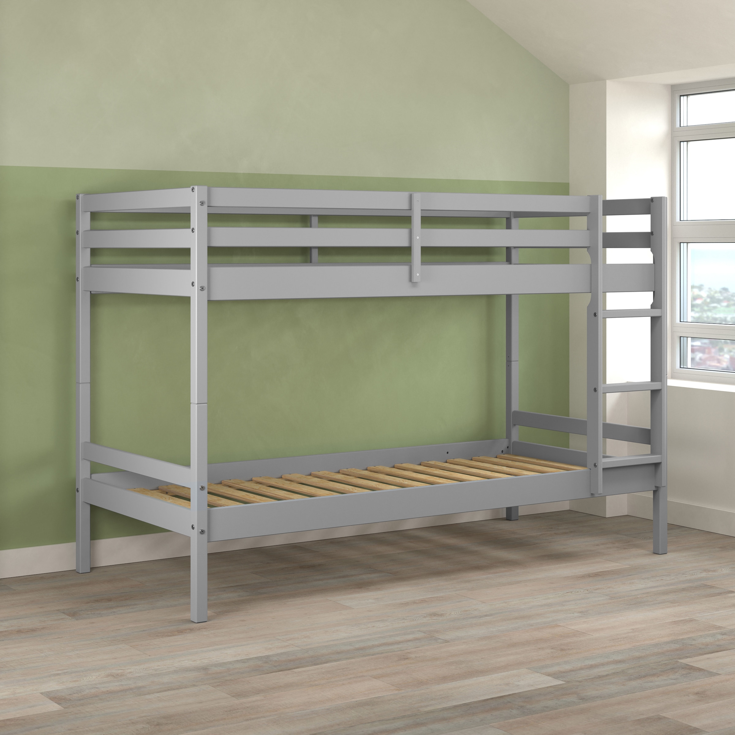 Lüttenhütt Etagenbett »Mora Bett Kinderbett Leiterbett Stockbett Holzbett Bestseller«, (1 St.), Teilbares Etagenbett aus Massivholz - (B/T/H): 100/208/140 cm Hochbett