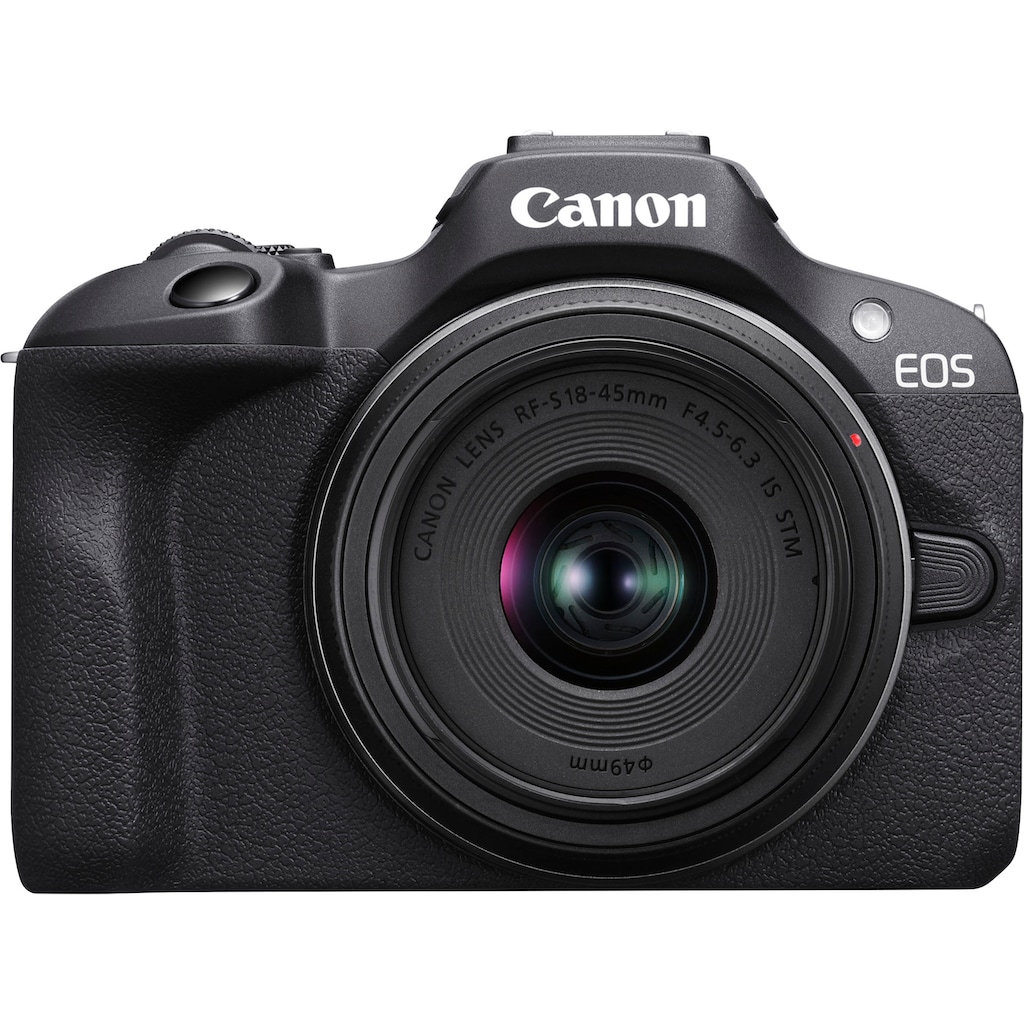 Canon Systemkamera »EOS R100 + RF-S 18-45mm F4.5-6.3 IS STM Kit«, RF-S 18-45mm F4.5-6.3 IS STM, 24,1 MP, Bluetooth-WLAN