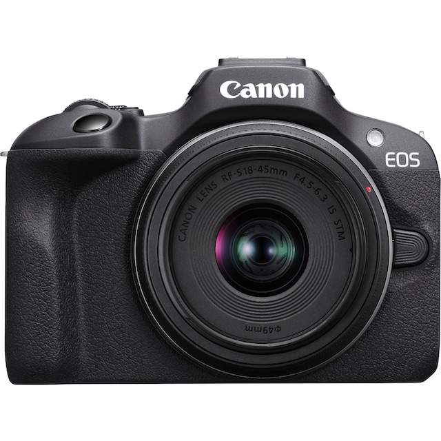 Canon Systemkamera »EOS R100 + RF-S 18-45mm F4.5-6.3 IS STM Kit«, RF-S 18-45mm  F4.5-6.3 IS STM, 24,1 MP, Bluetooth-WLAN | BAUR