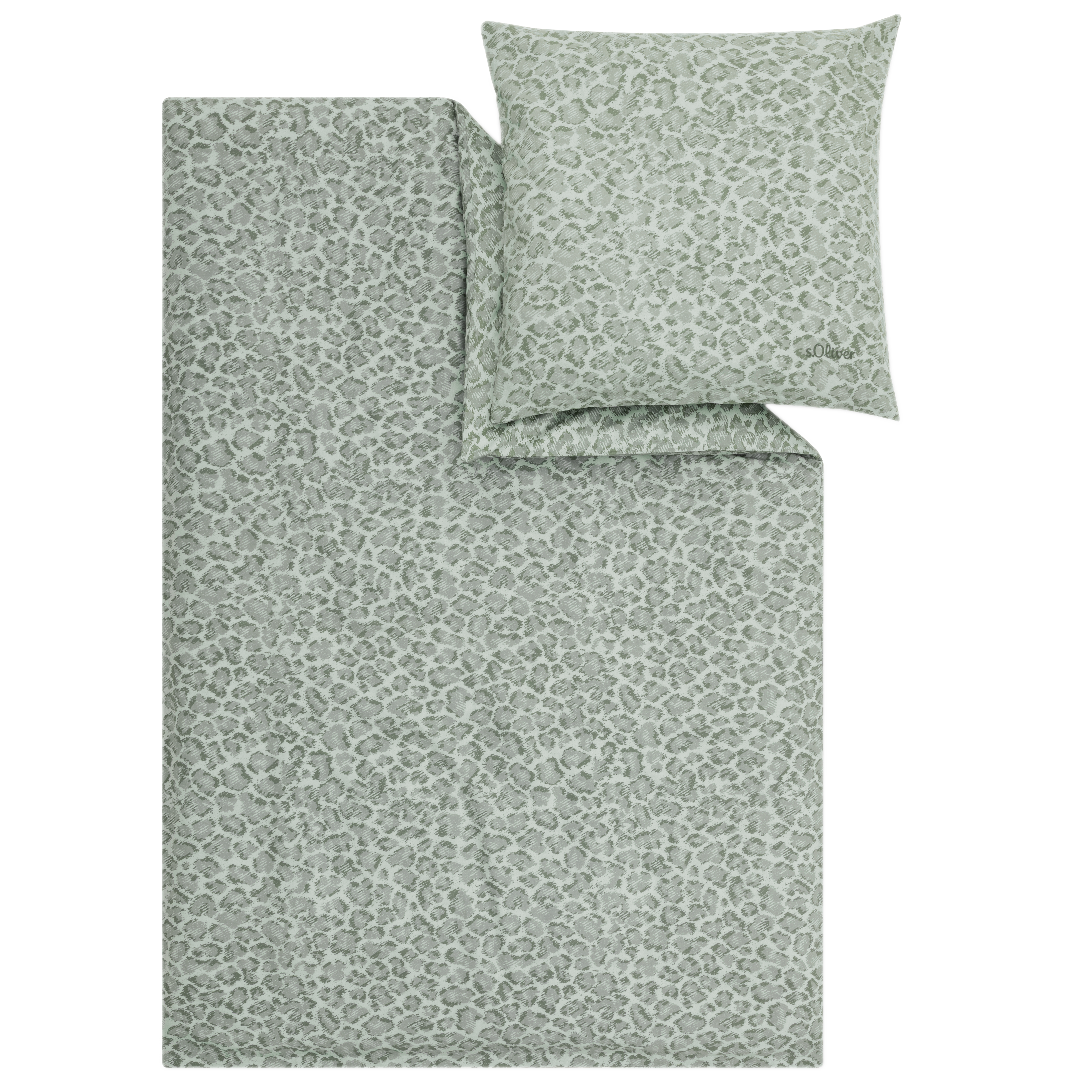 s.Oliver "LEO Satin-Flanell Kombi-Bettwäsche" 2 mit glatter Satin- und kuscheliger Flanellseite, Biber