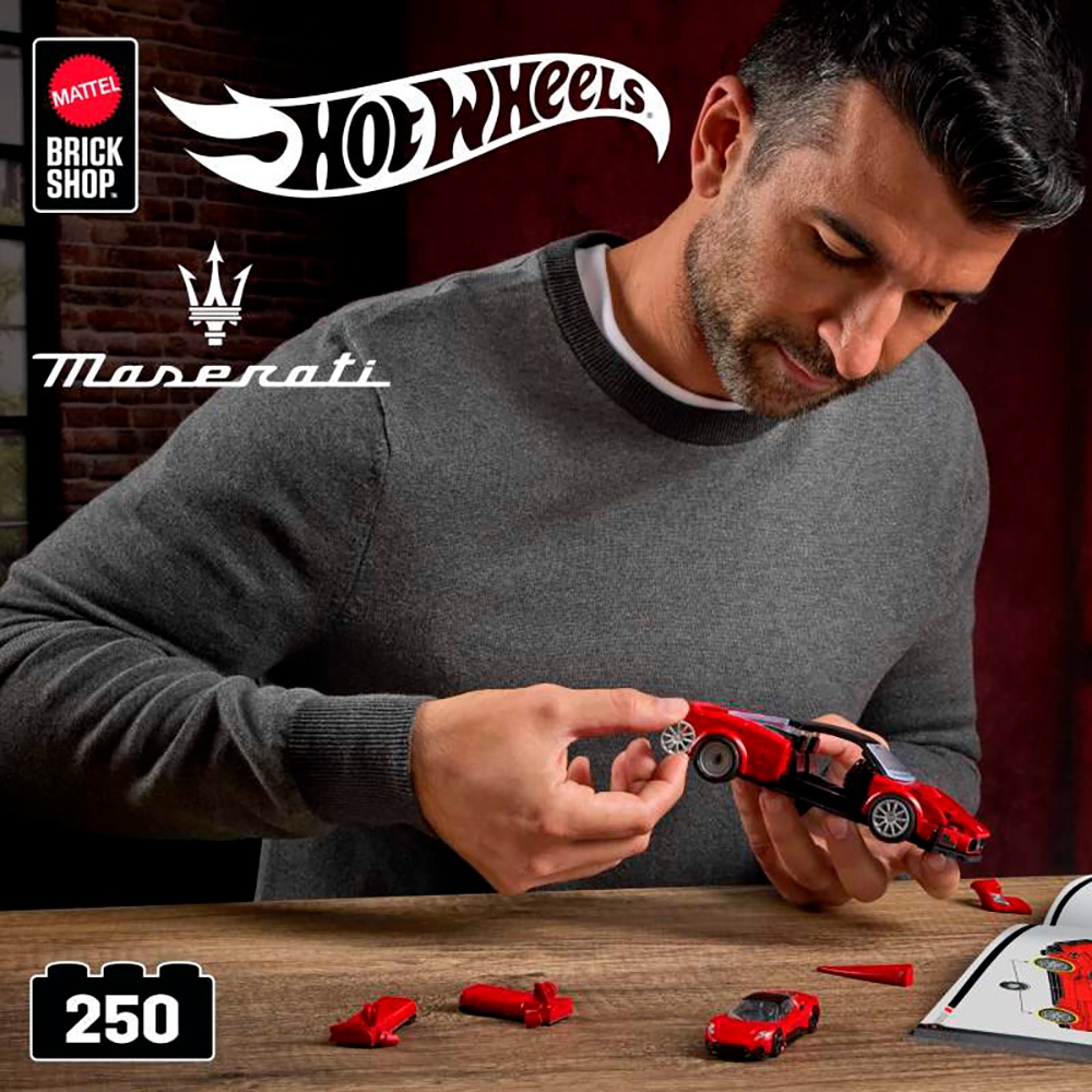 Mattel® Modellbausatz »Mattel Brick Shop, Hot Wheels, SPEED SERIES MASERATI MC20« 250 Stk. tlg. 1:32