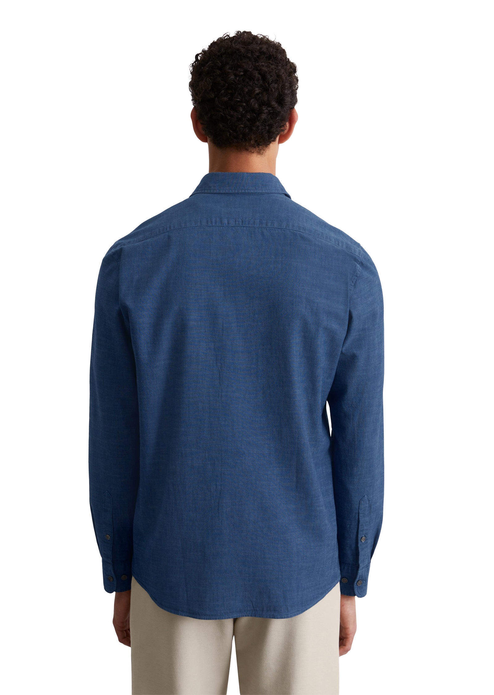 Marc OPolo Langarmhemd, weiche, leichte Chambray-Qualität günstig online kaufen