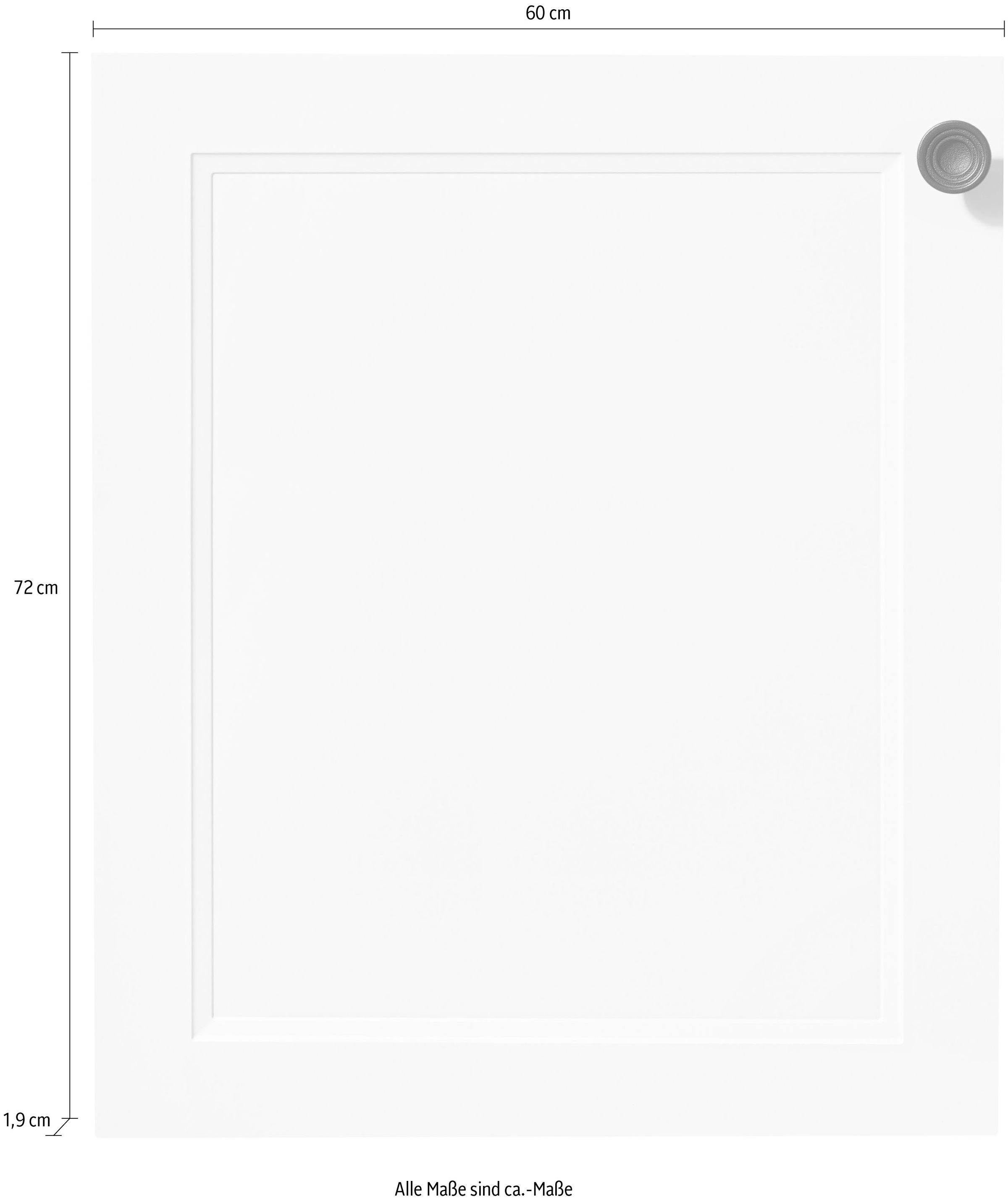 nobilia® Frontblende »"Cascada", Ausrichtung wählbar,«, für integrierte Kühlgeräte und Waschautomaten, Breite 60 cm