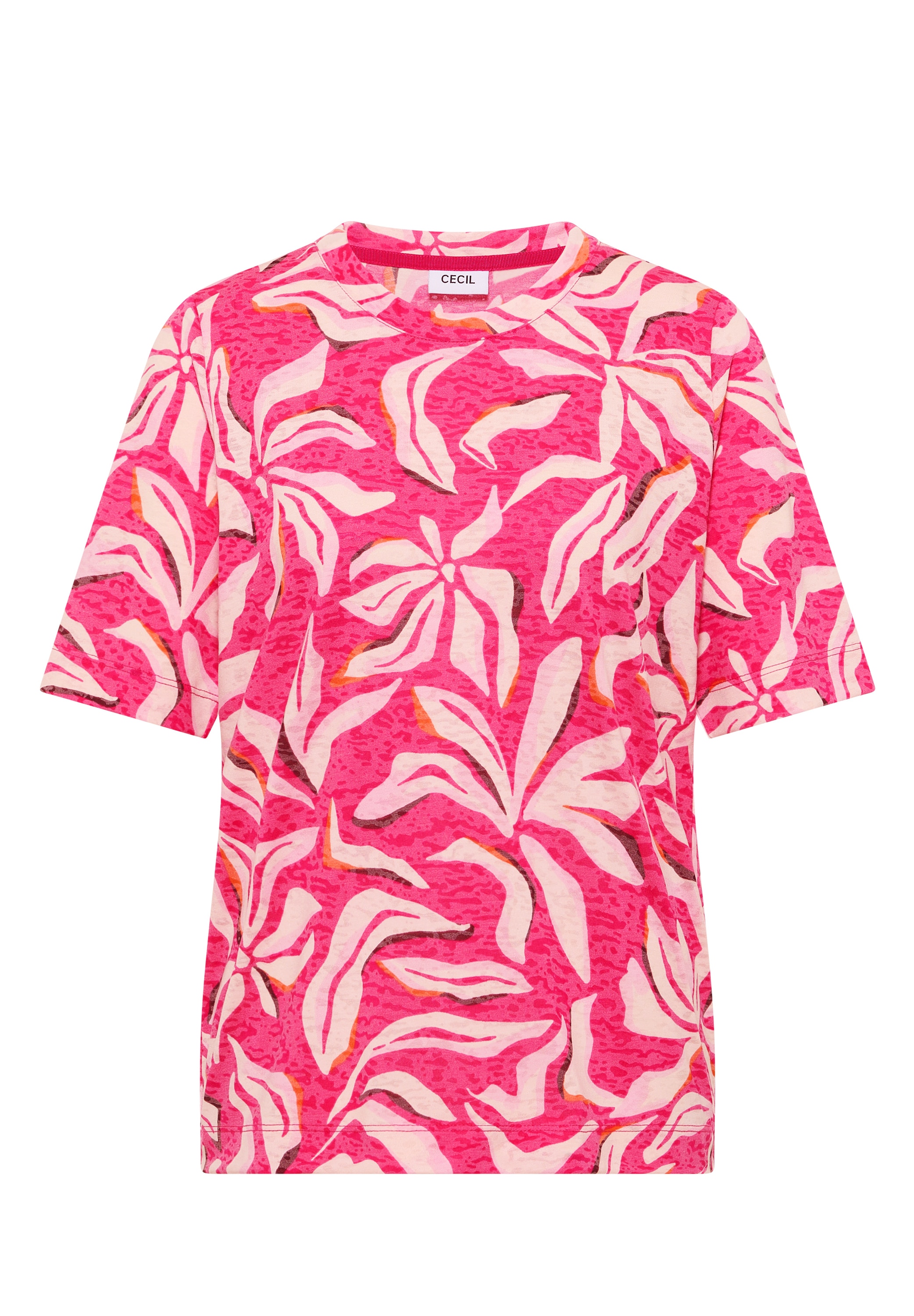 Cecil Rundhalsshirt mit Blumenprint