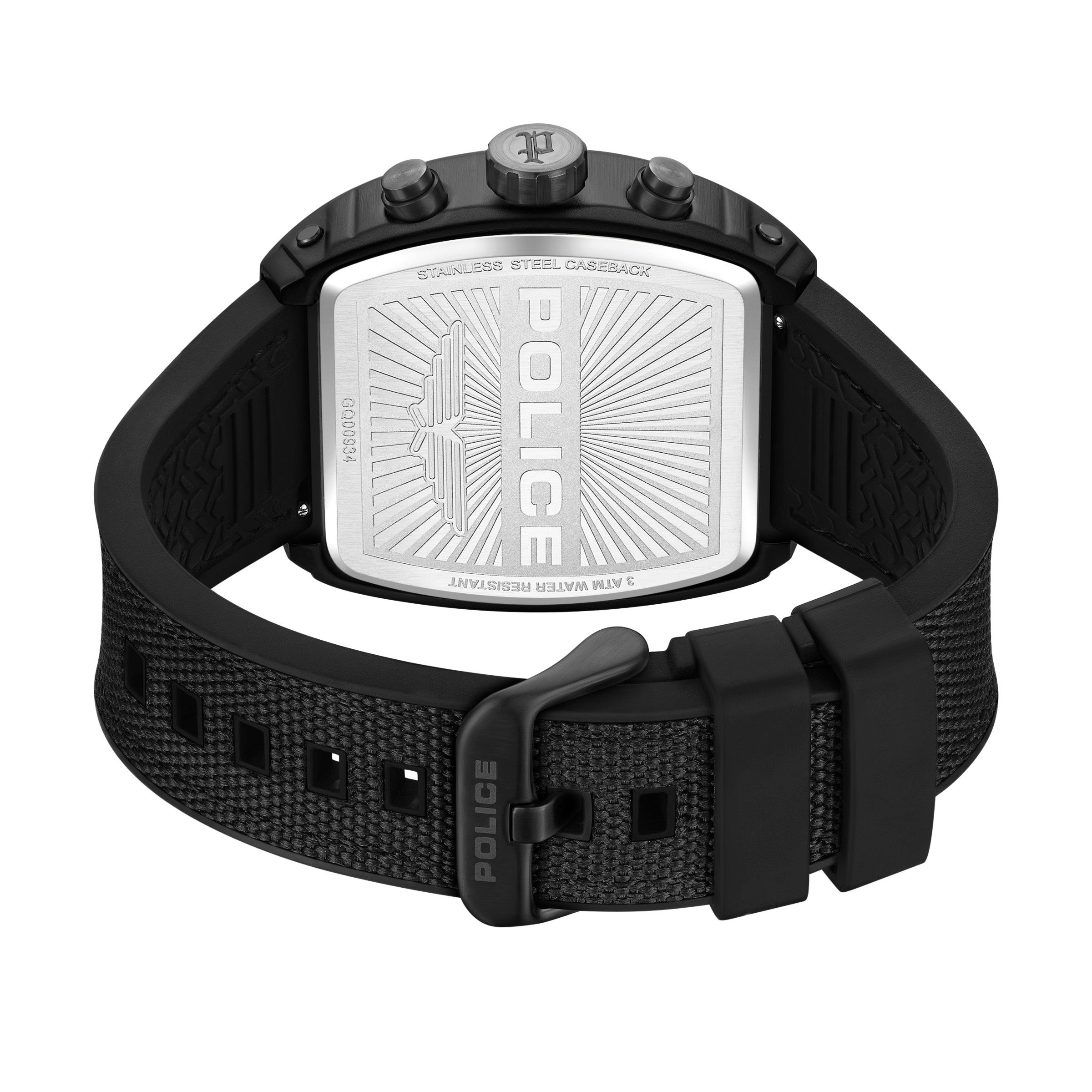 Police Chronograph »Coswig« Quarzuhr, Armbanduhr, Herrenuhr, Silikonarmband, analog, Tag