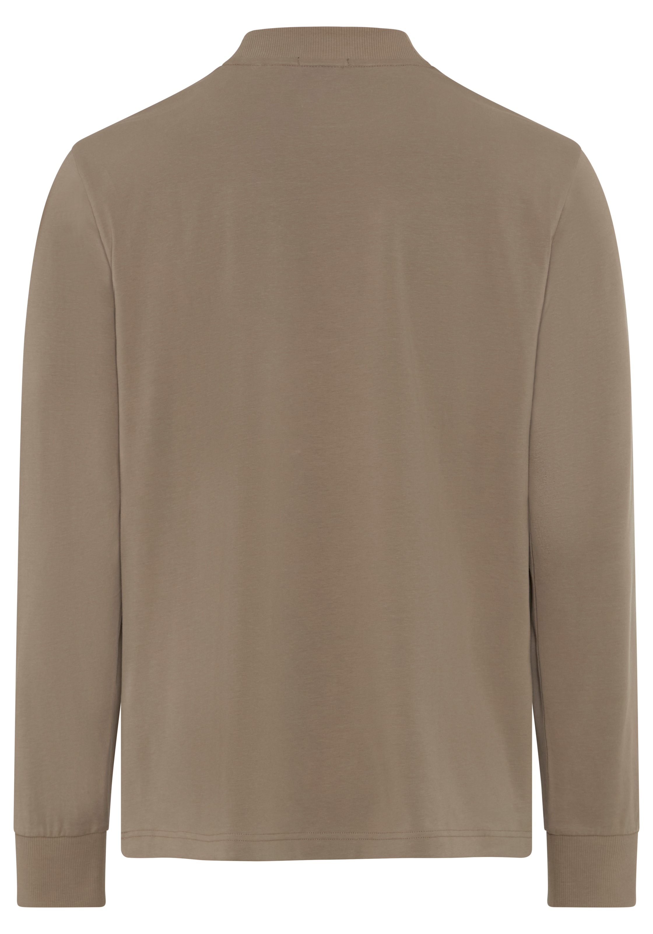 BOSS GREEN Langarmshirt Stretch Jersey Baumwolle, Relaxed Fit, Rundhalsausschnitt