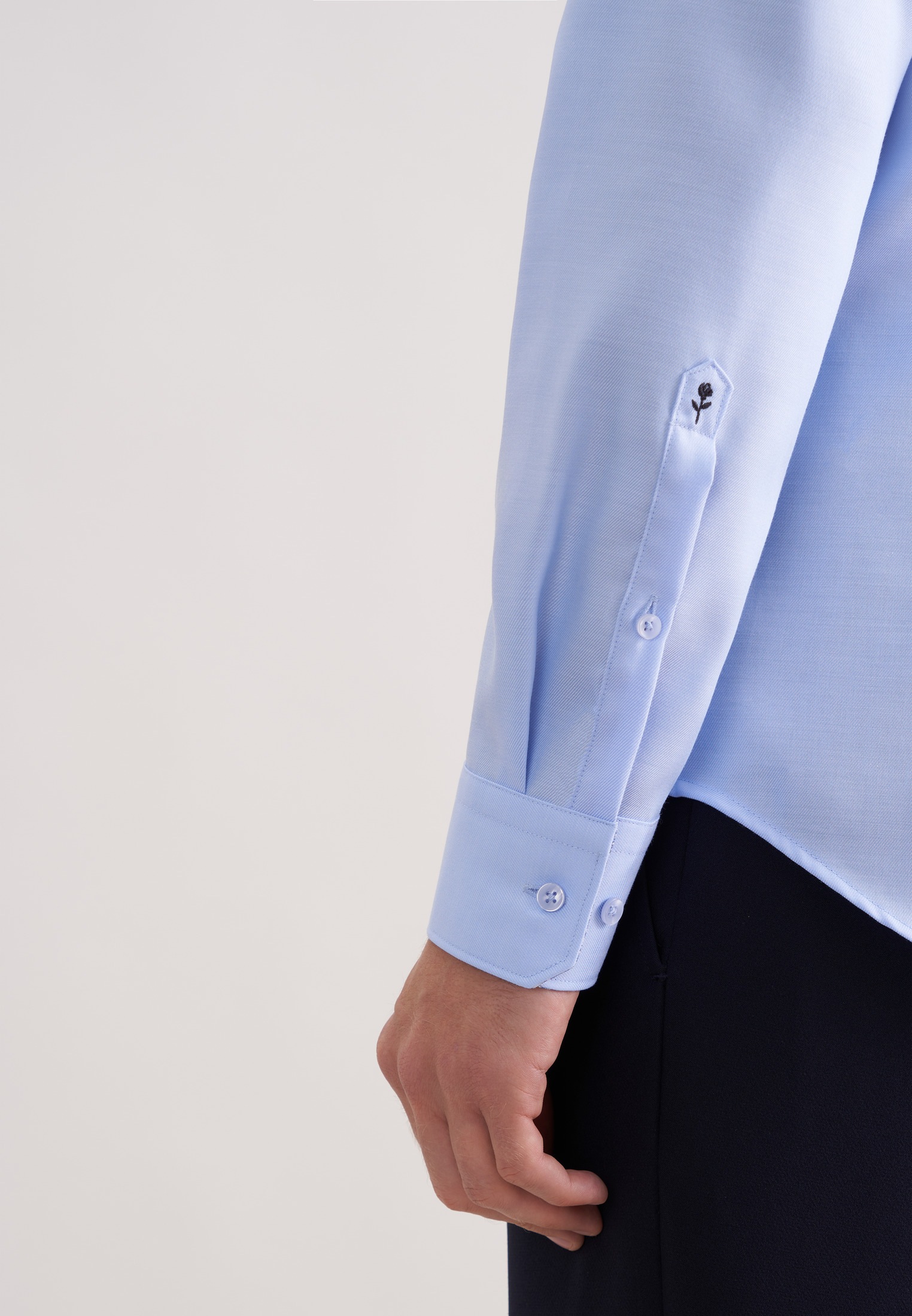 Seidensticker Schwarze Rose Men's Shirt Blue L 6