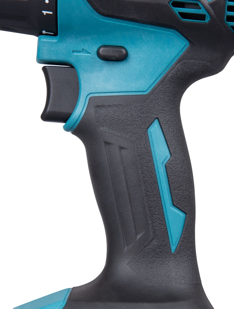 Makita Akku-Schlagbohrschrauber »DHP490RFX3, 18V, Inkl. 2x 3Ah Akku und Ladegerät« max. 65 Nm, 0-1.900 min- ¹,  kraftvoller, bürstenloser, einsetzbar zum Schrauben und Bohren