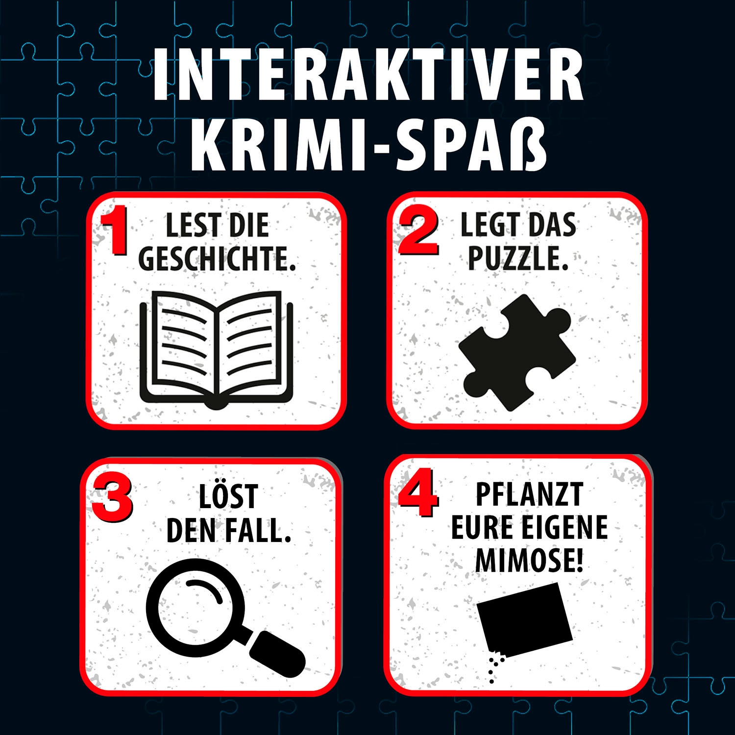 Kosmos Puzzle »Krimipuzzle Die drei ??? Die Blüte des Verderbens« Made in Germany