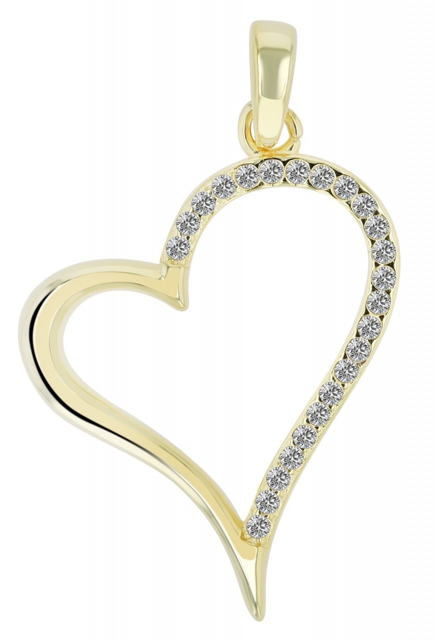 Adelia´s Kettenanhänger »stylischer Herz Anhänger aus 925 Sterling Silber«