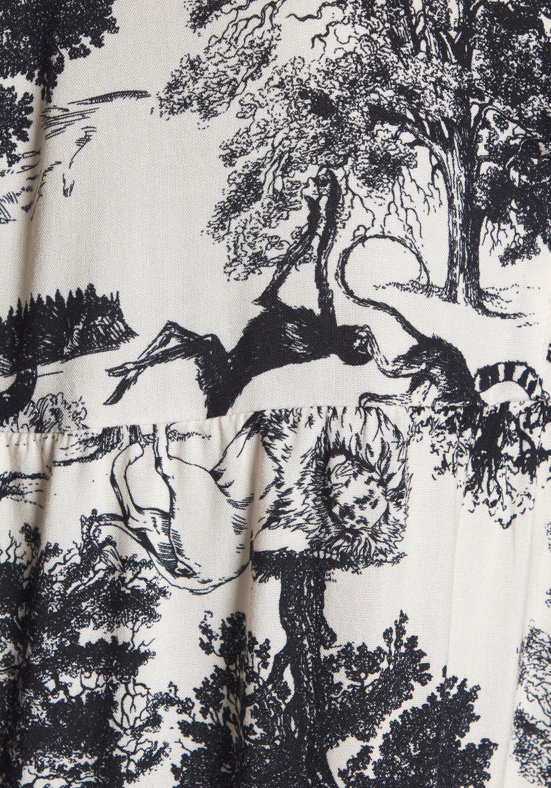 LASCANA Strandkleid mit Alloverdruck, Tunika, Blusenkleid aus Viskose