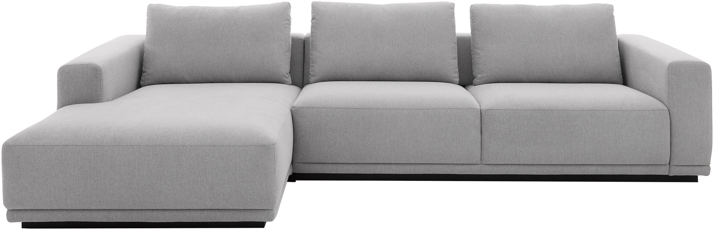 Musterring Ecksofa "JustB PM200, mit Holzrahmen in schwarz" Anreihsofa rech günstig online kaufen