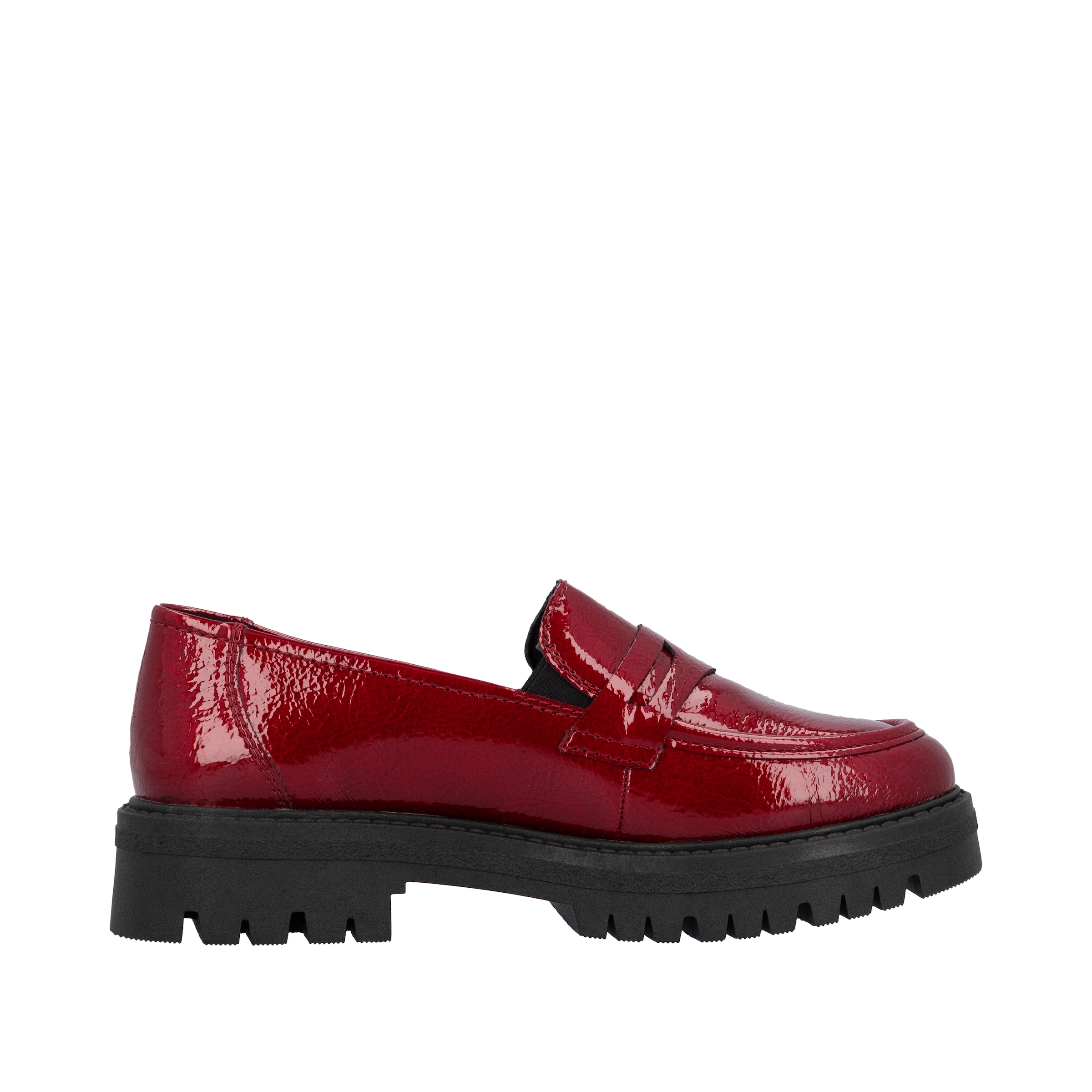 Rieker Loafer, Slipper, Halbschuh, Schlupfschuh, Businessschuh in Lack-Optik