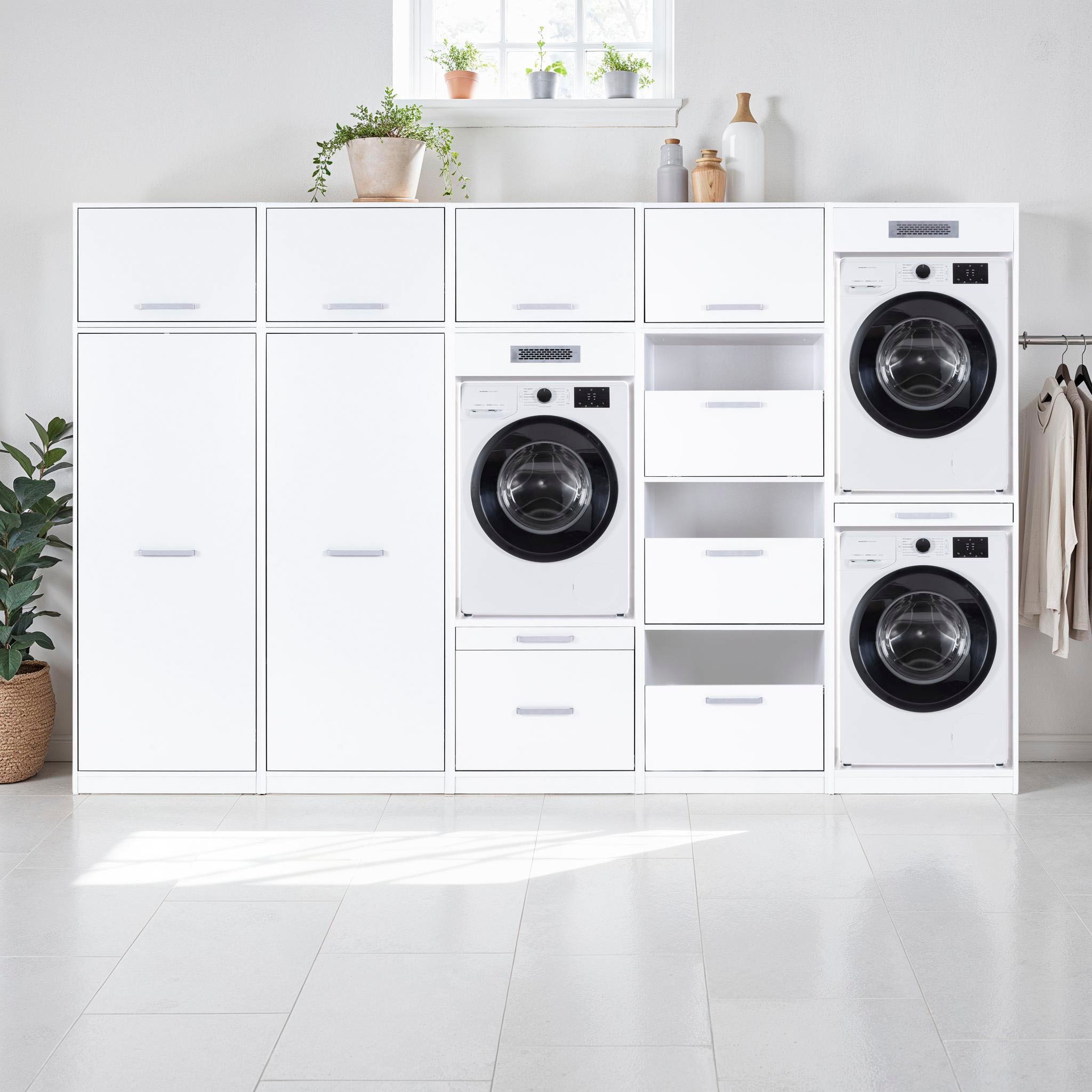 Inter Link Mehrzweckschrank-Set »Norela, Waschmaschinenumbauschrank, Geräteschrank mit Wäscheschrank« 9 Stk. tlg.