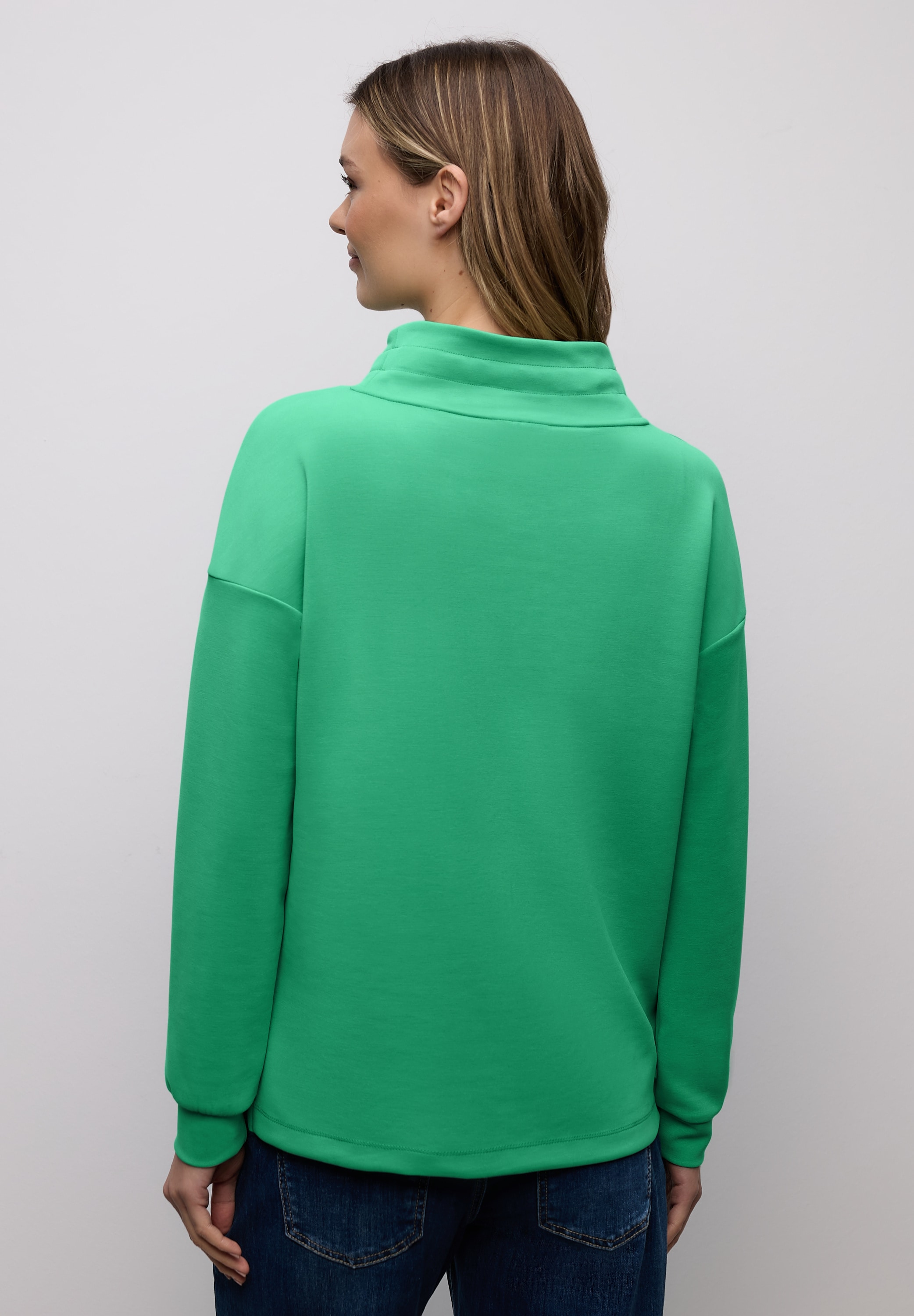 STREET ONE Sweatshirt , mit Stehkragen und Kordelzug
