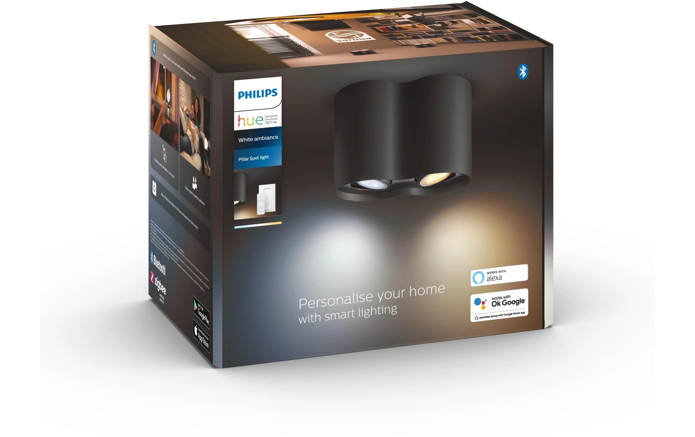 Philips Hue LED Deckenleuchte »Pillar inkl. Dimmschalter« GU10 Kaltweiß | Tageslichtweiß | Warmweiß