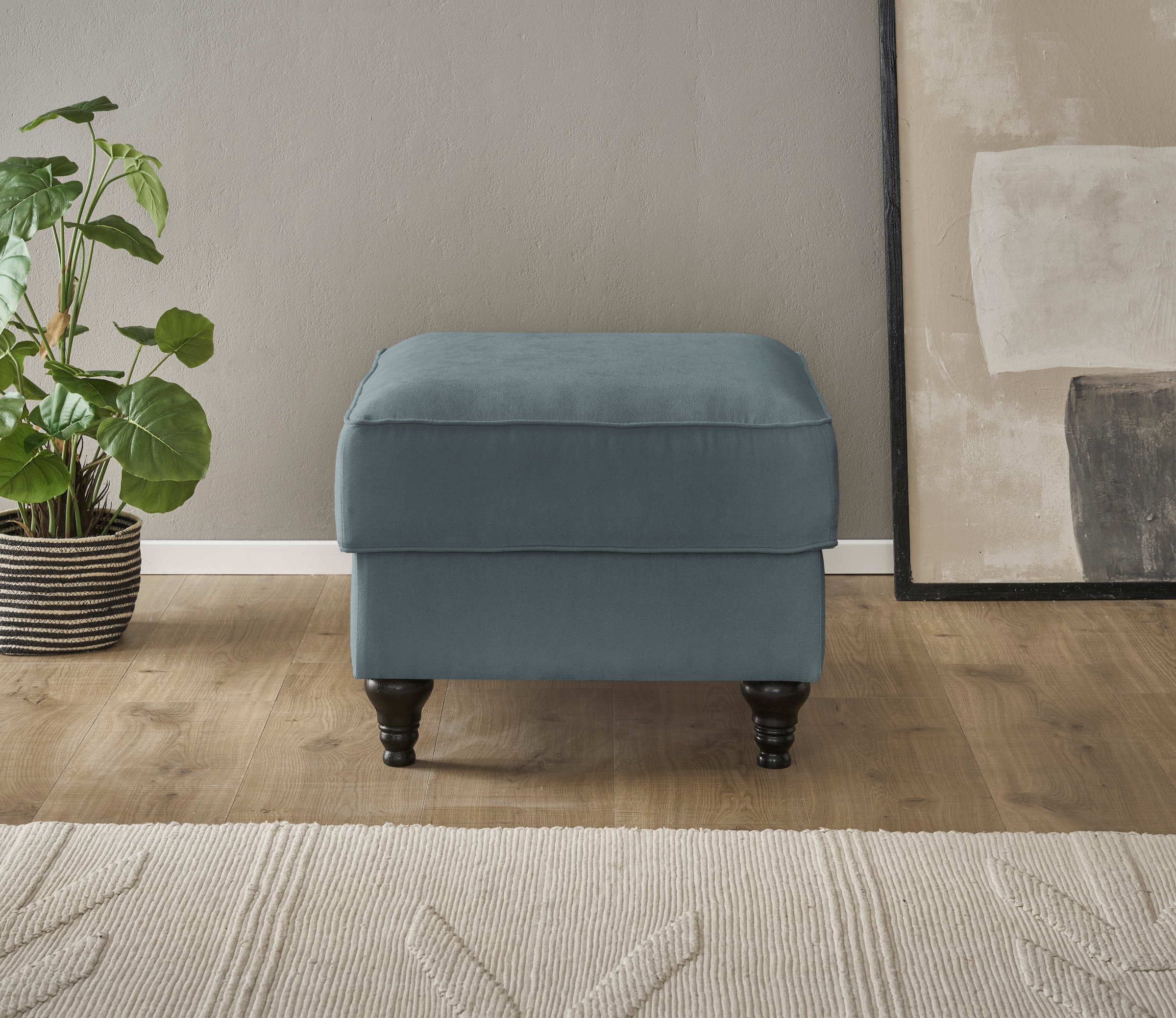 Home affaire Hocker "WESTMINSTER", mit Federkern-Polsterung günstig online kaufen
