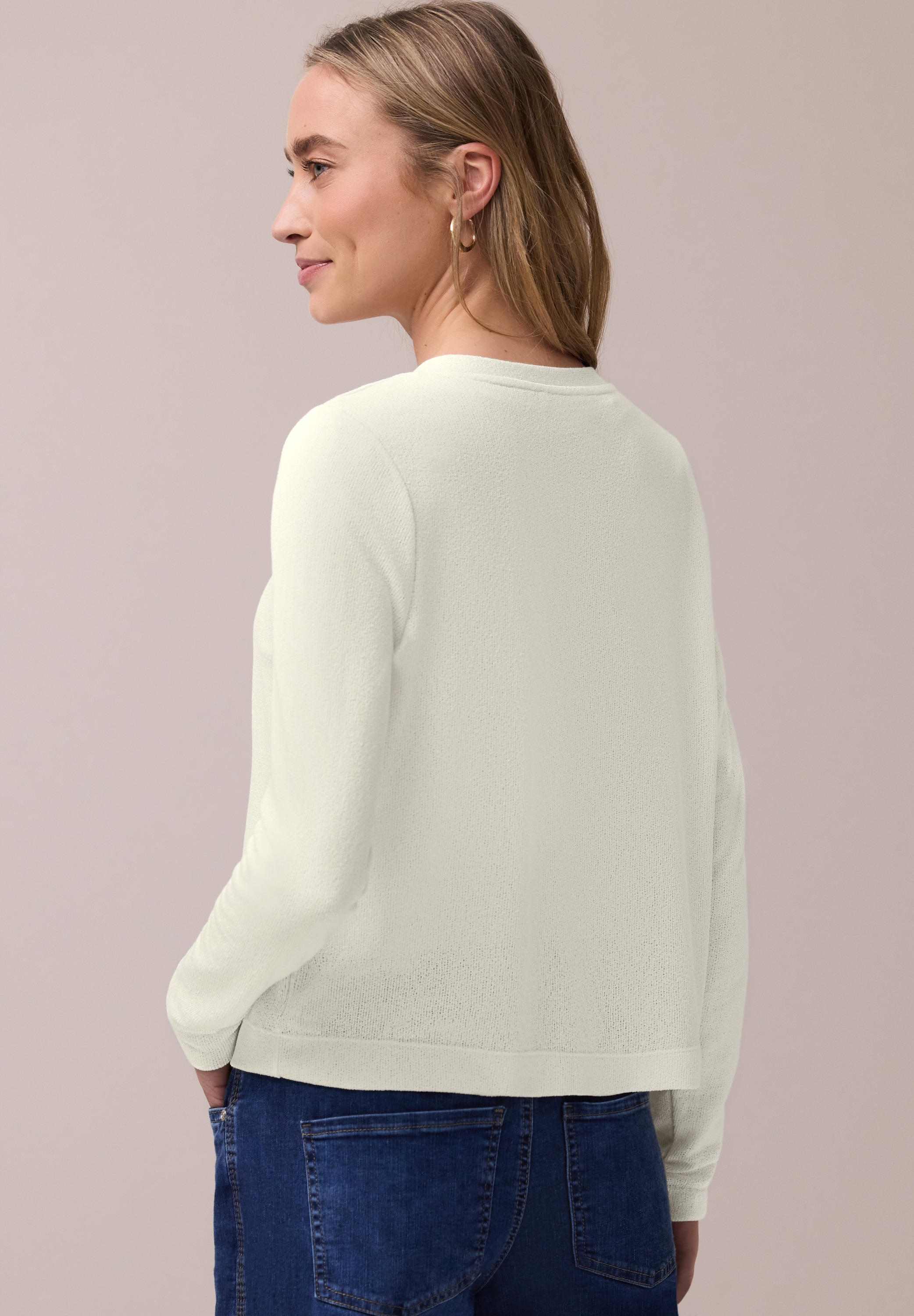 STREET ONE Strickjacke »Style Nette« in offener Passform