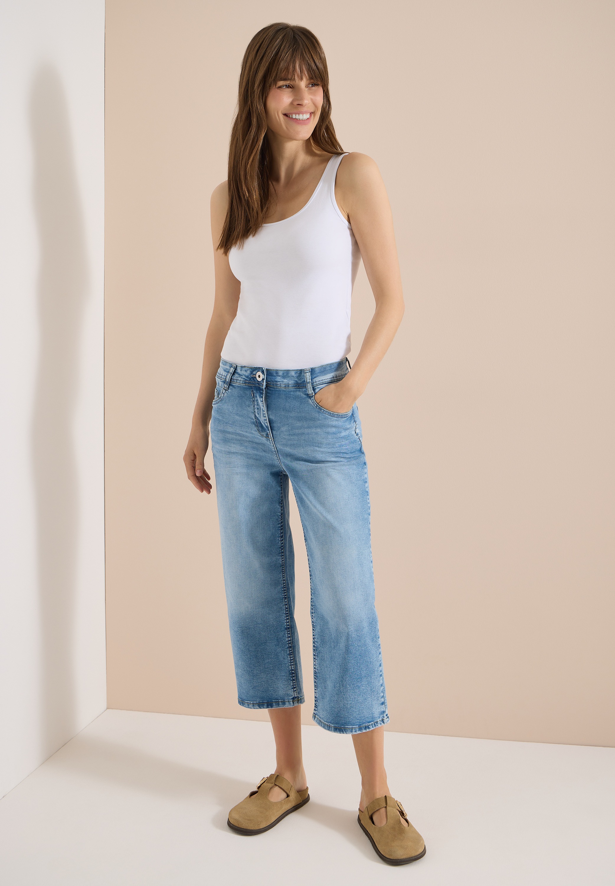 Cecil Slim-fit-Jeans aus Baumwolle mit Stretchanteil