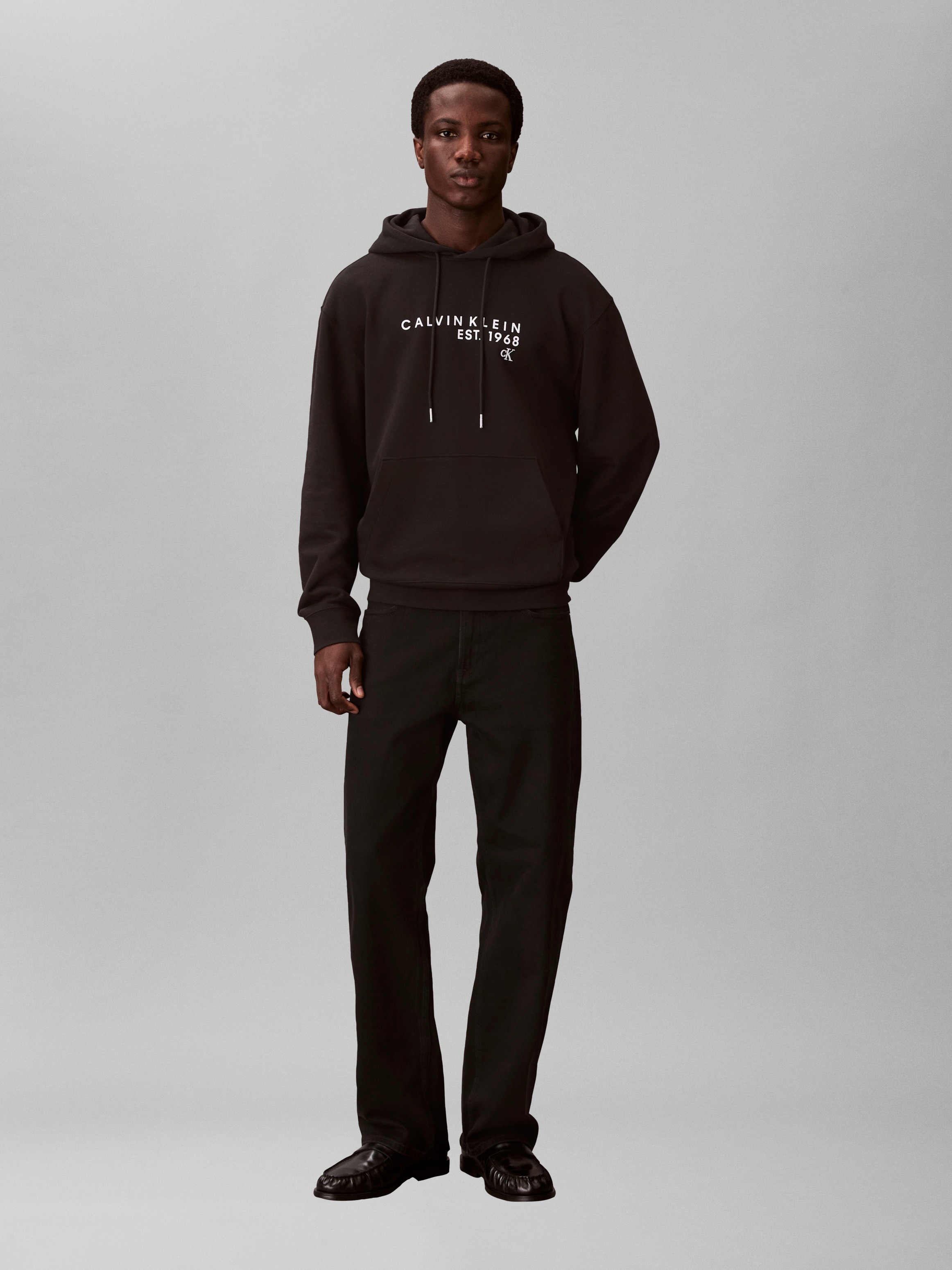 Calvin Klein Jeans Kapuzensweatshirt »CALVIN 1968 GRAPHIC«, Regular fit mit Kapuze mit Kordelzug
