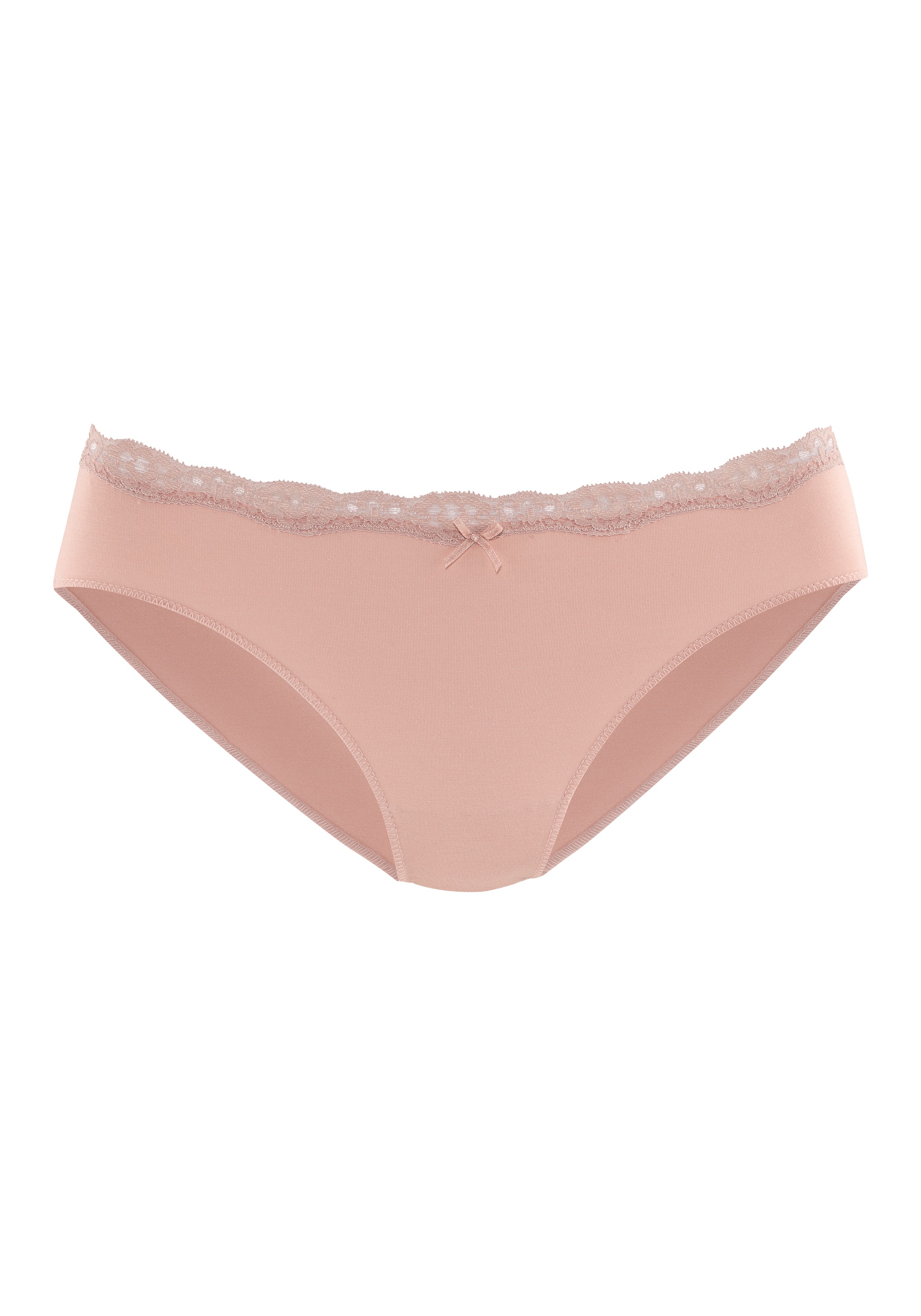 LASCANA Bikinislip, (Packung, 4 St.), aus elastischer Baumwolle, in schöner günstig online kaufen
