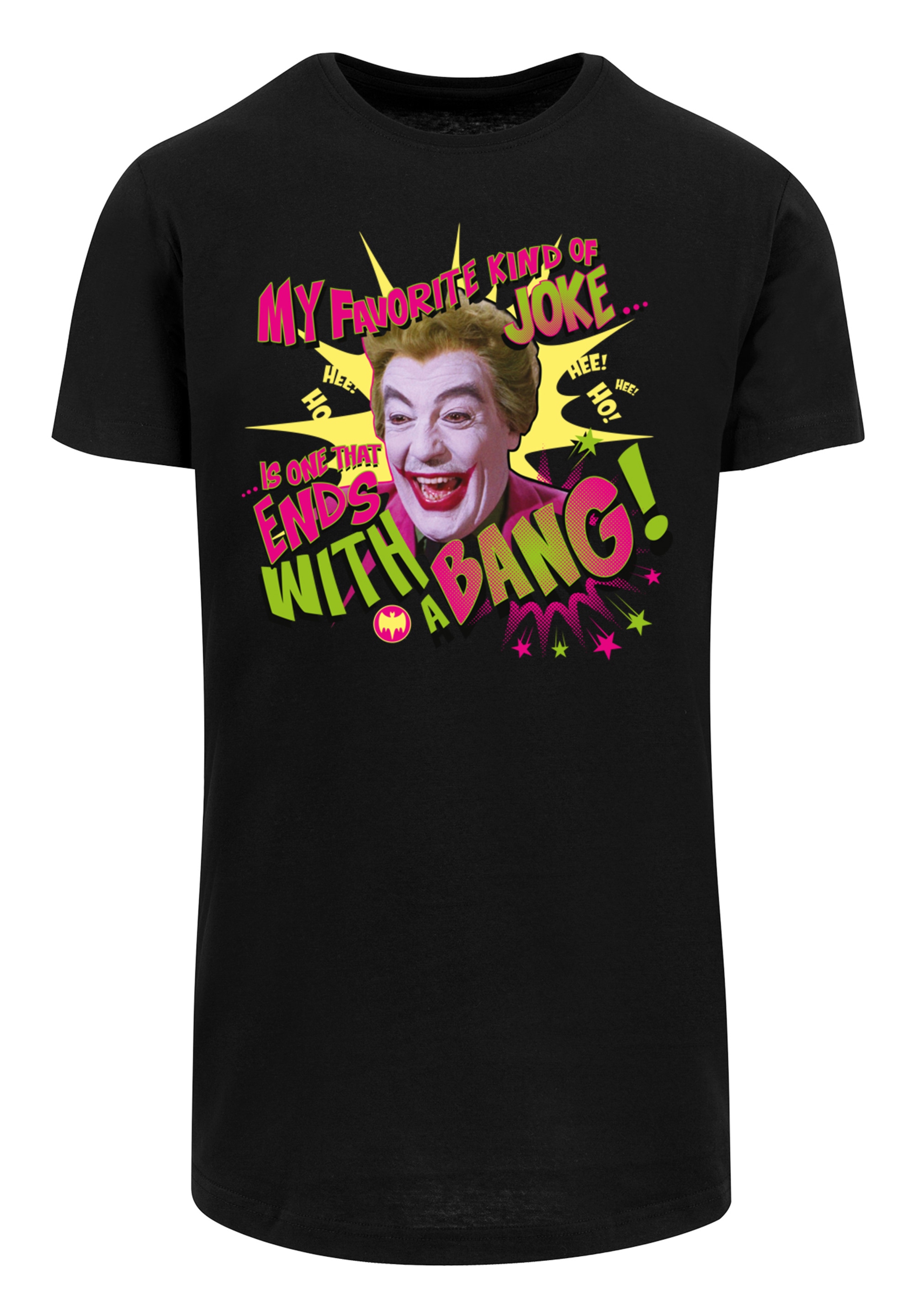 F4NT4STIC T-Shirt »Long Cut T-Shirt 'Batman TV Series Joker Bang'«, Print