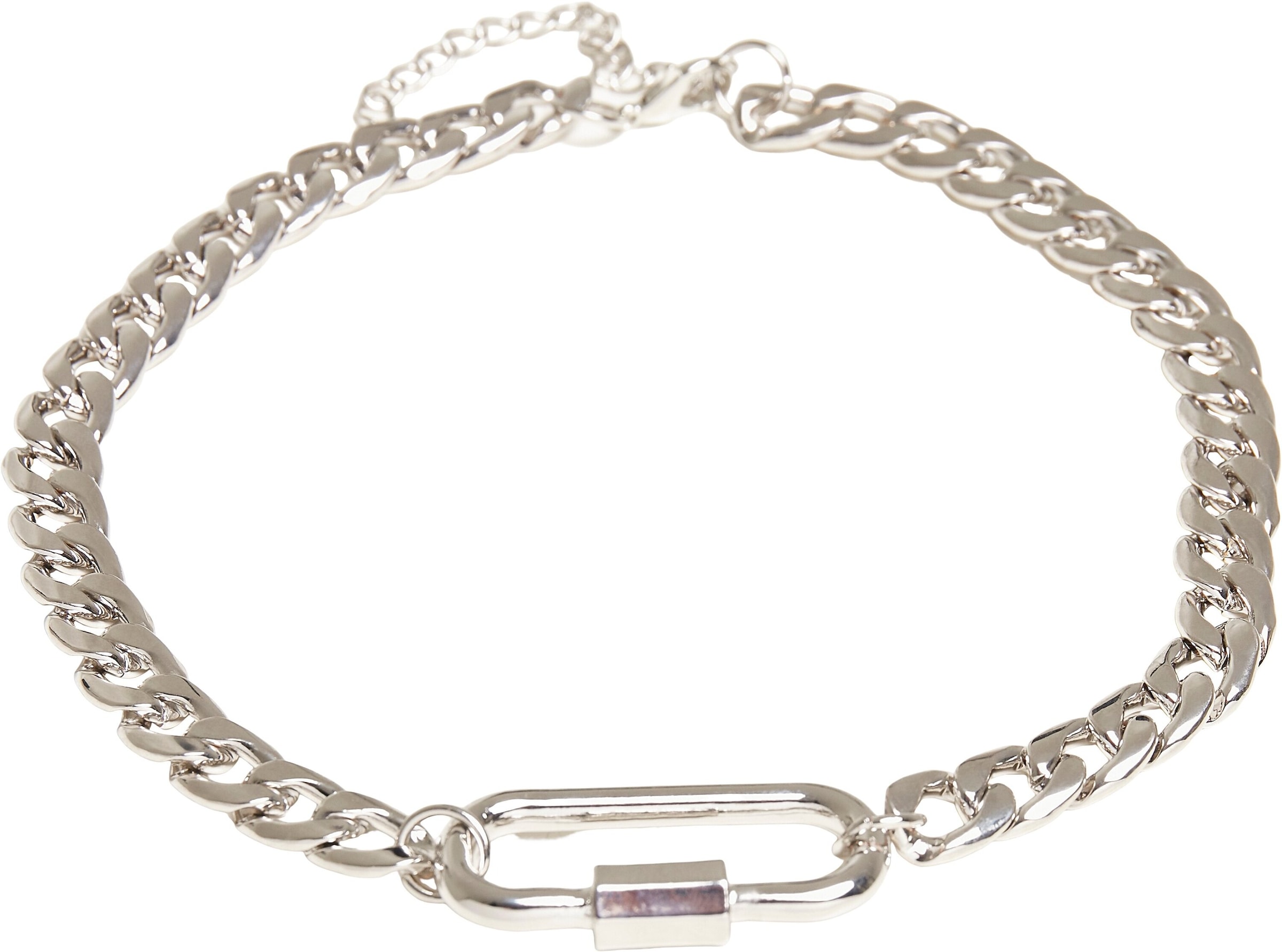 URBAN CLASSICS Edelstahlkette »Accessoires Fastener Necklace« für bestellen  | BAUR