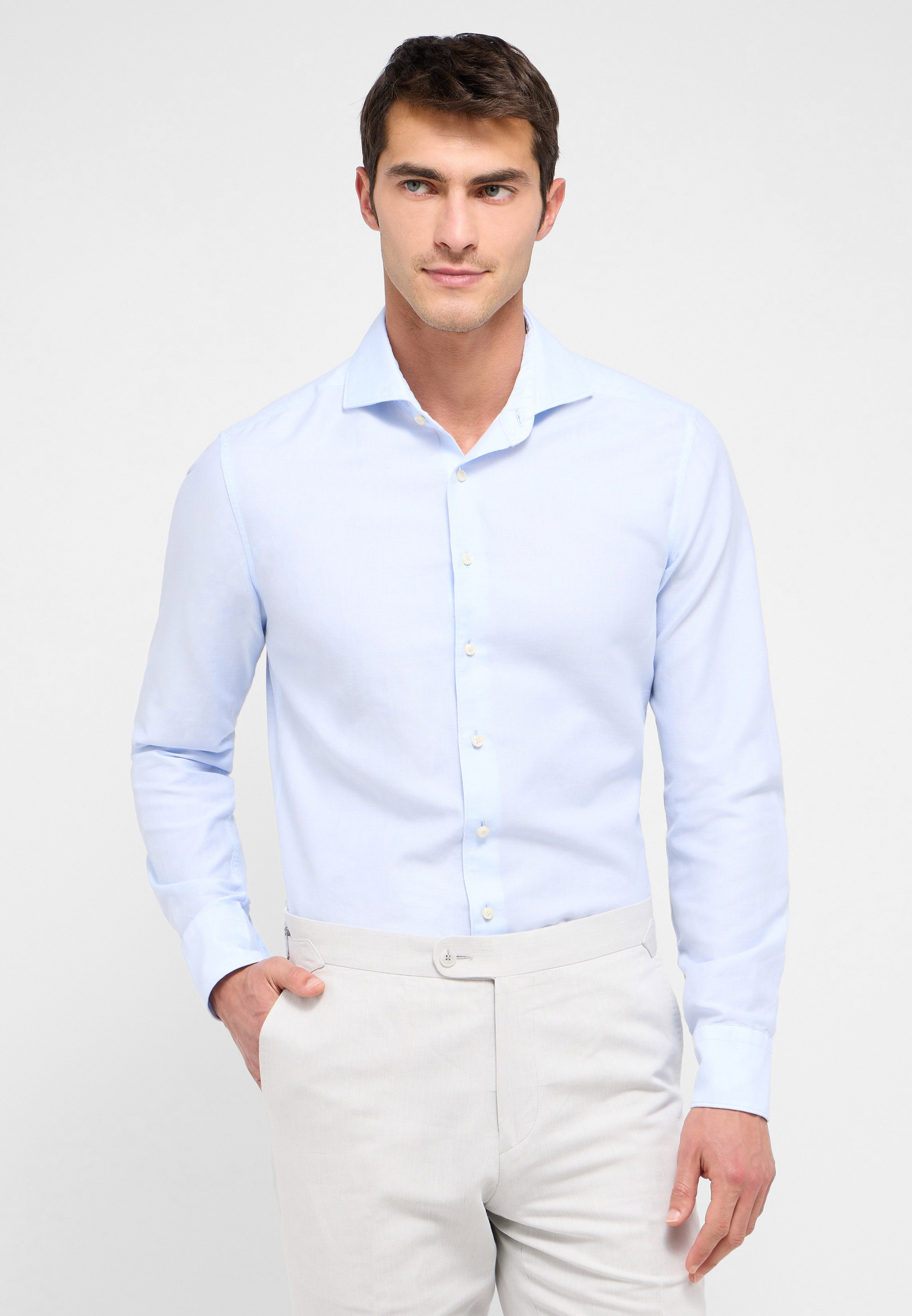 Eterna Langarmhemd "SLIM FIT", EASY IRON (bügelleicht) günstig online kaufen