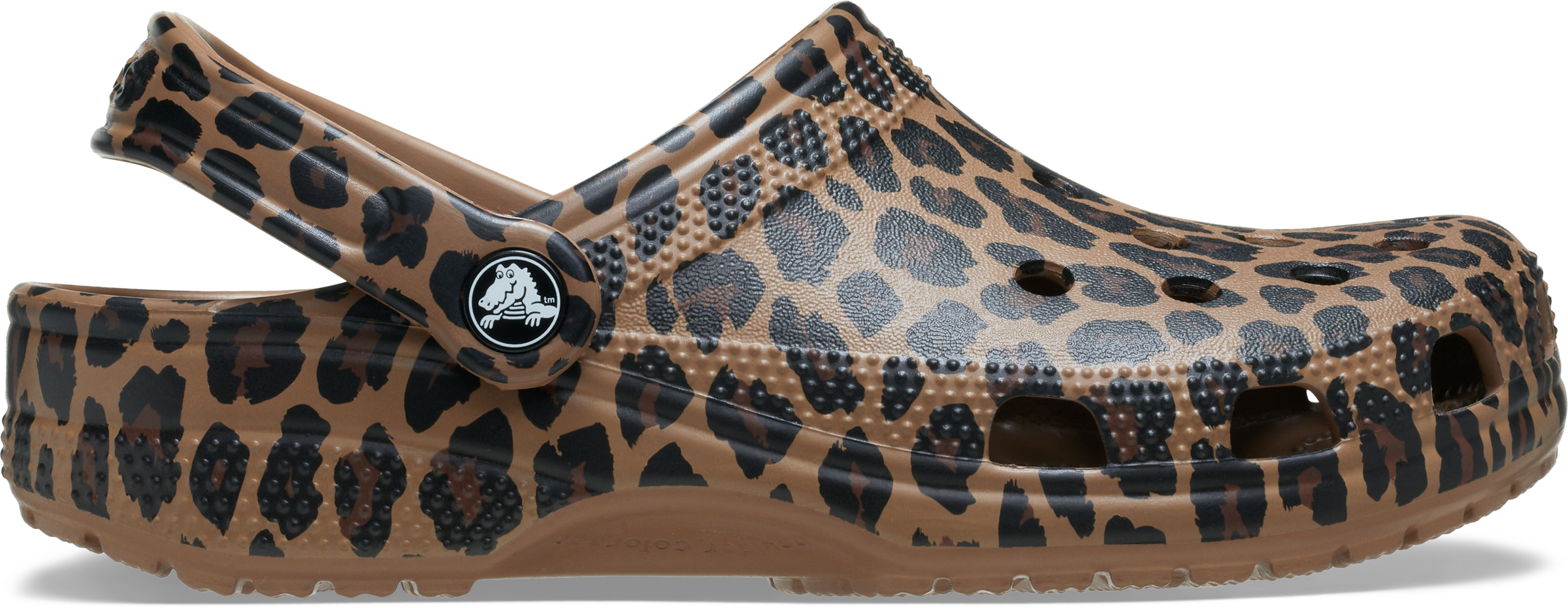 Crocs Clog »Classic Animal Clog«  Hausschuh, Schlupfschuh in Leo-Optik, schwenkbarer Fersenriemen