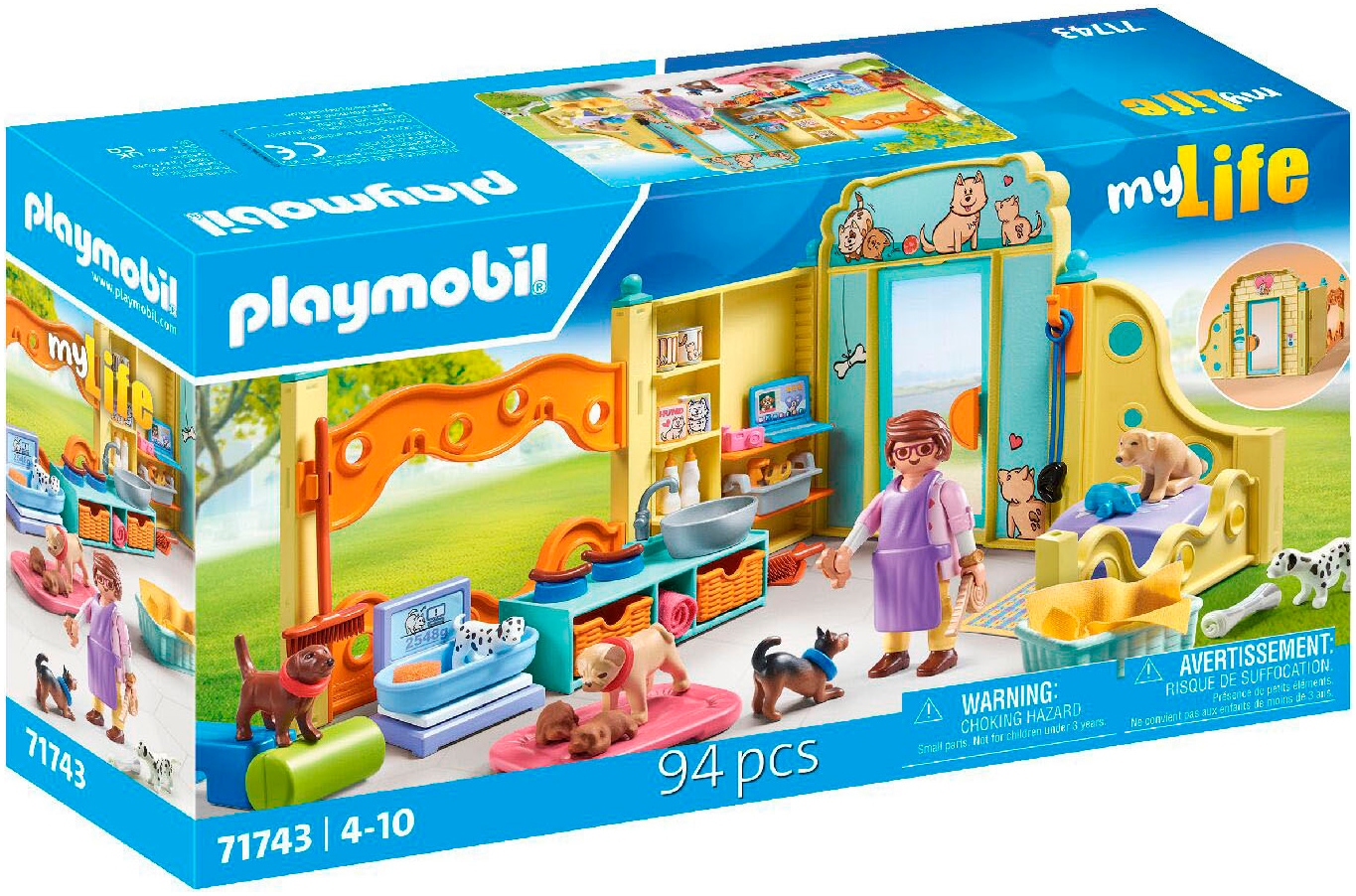 Playmobil® Konstruktions-Spielset »Welpenhaus (71743), Playmobil My Life«, (94 St.)