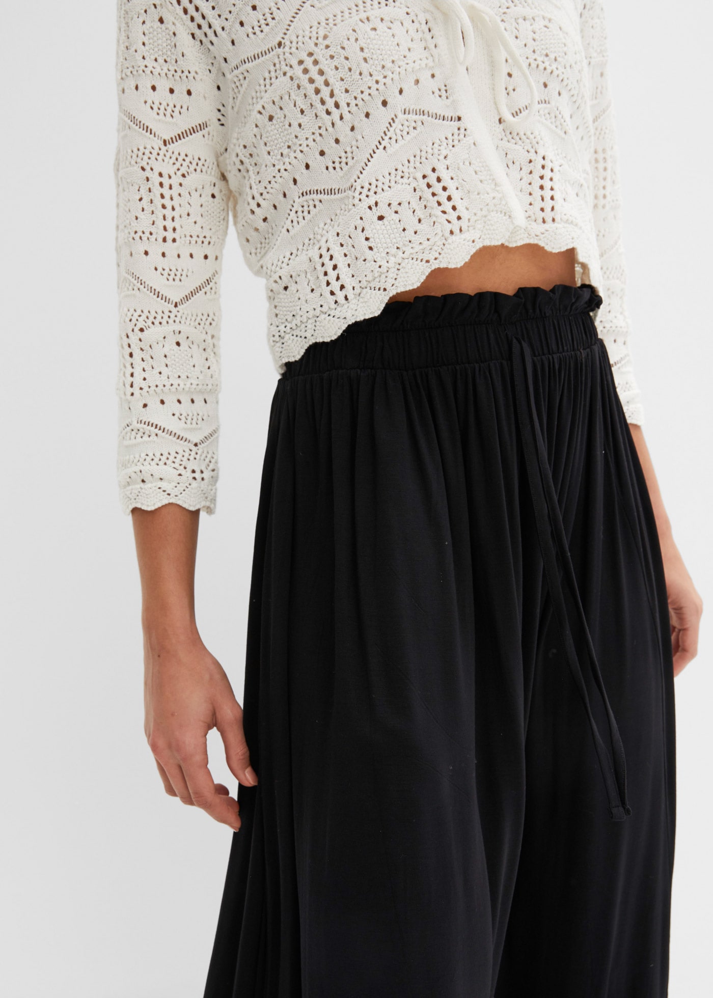 bonprix Jerseyrock aus Viskose, ausgestellte Passform, mit elastischem Bund