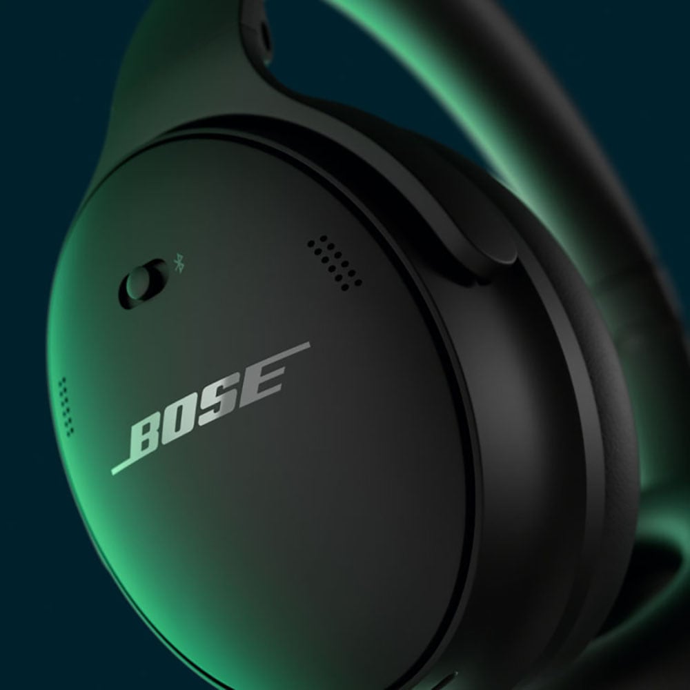 Bose Over-Ear-Kopfhörer »QuietComfort Noise Cancelling Kopfhörer«, Bluetooth, Rauschunterdrückung, 2 Modi, SimpleSync™-Technologie, inkl. Transportetui