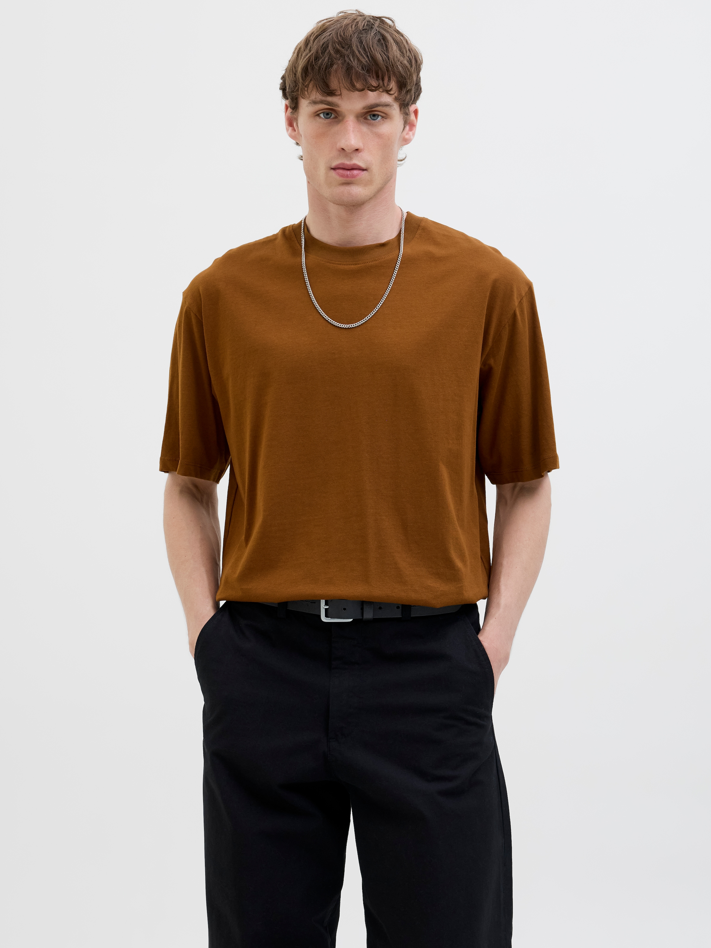 Jack & Jones "JJEBRADLEY Oversize T-Shirt mit klassischem Rundhalsausschnit günstig online kaufen
