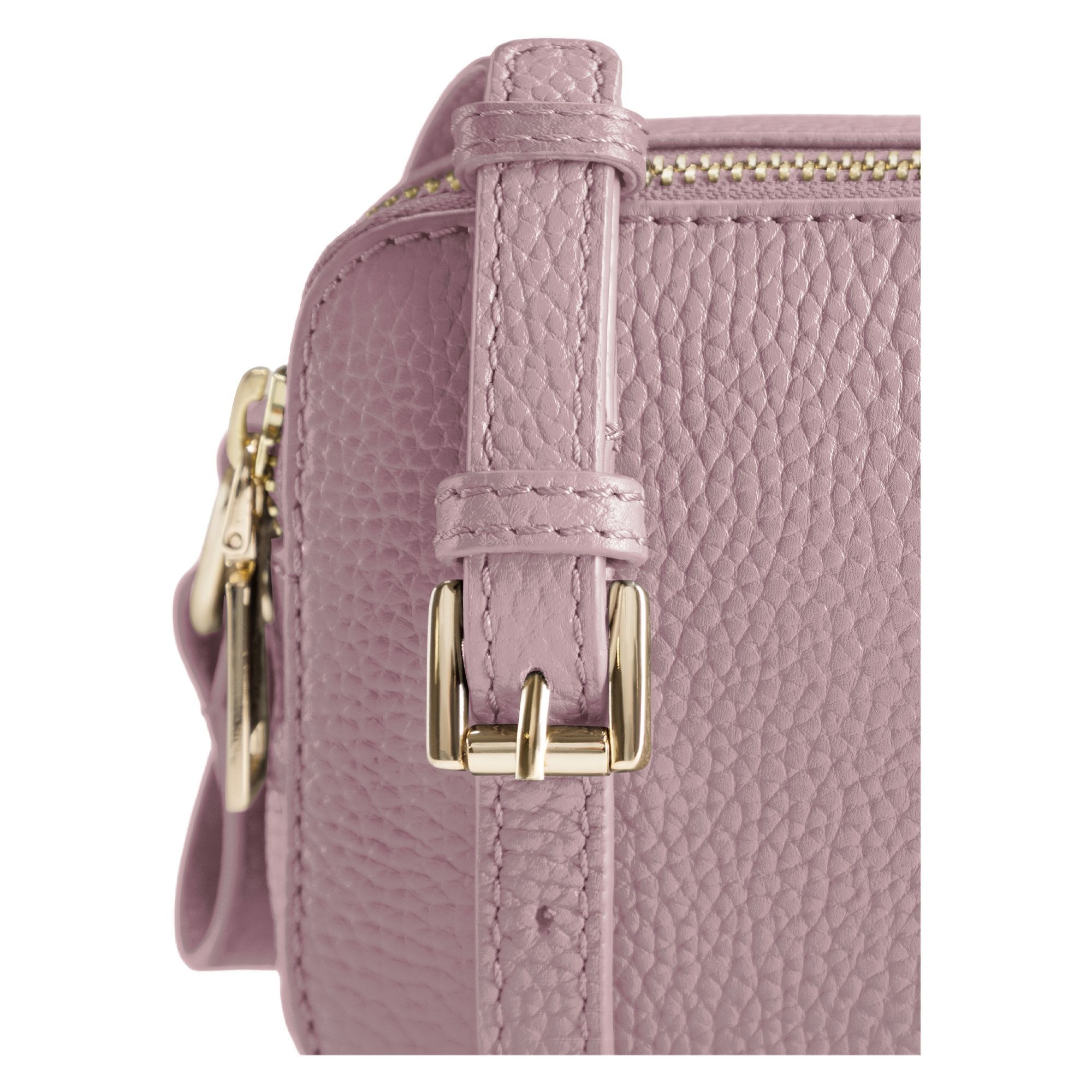 Lazarotti Umhängetasche »Bologna Leather Umhängetasche Camera-Bag Leder Double-Zip 18 cm«