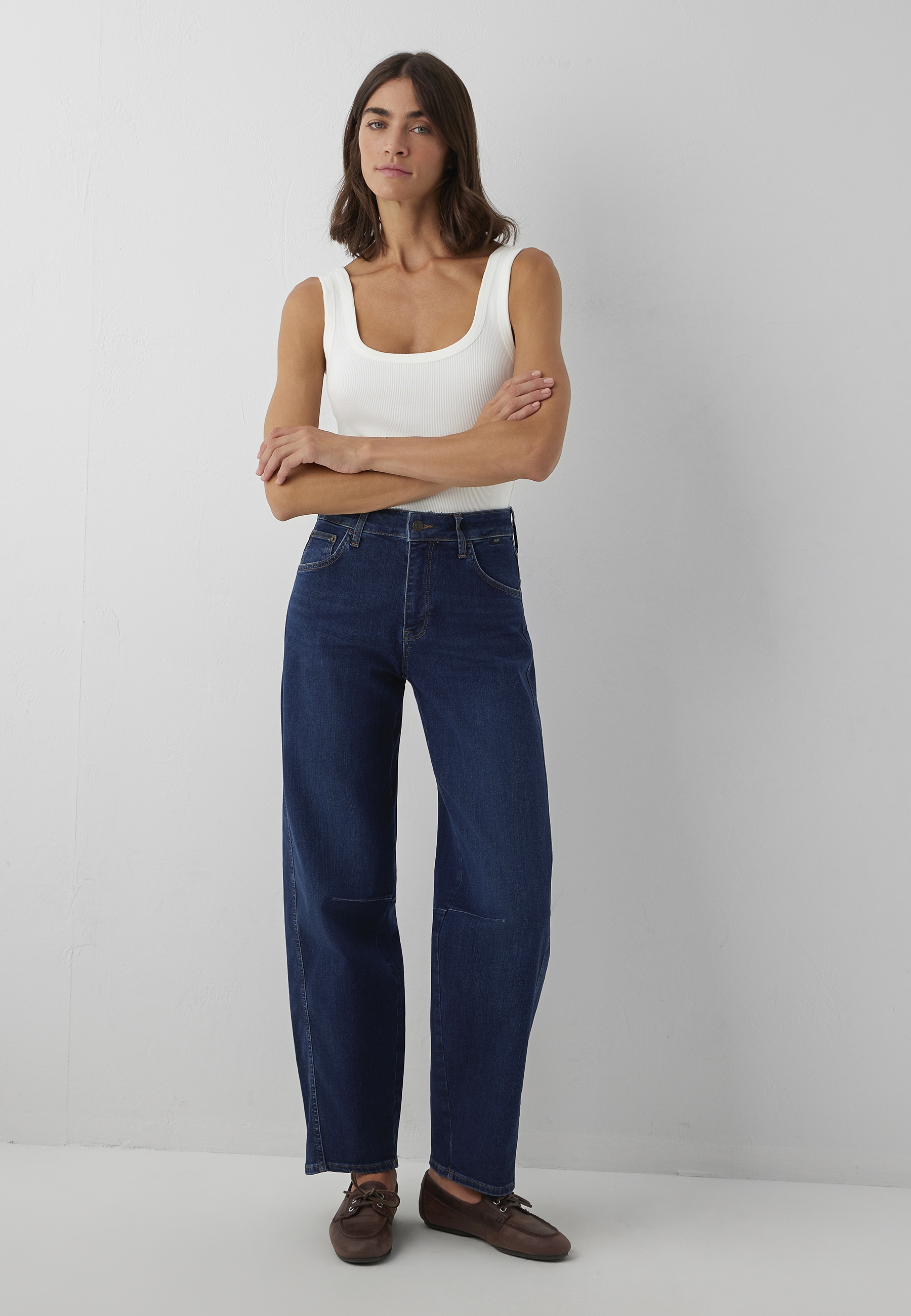Mavi "LEILA W/Cut" Baggy Jeans