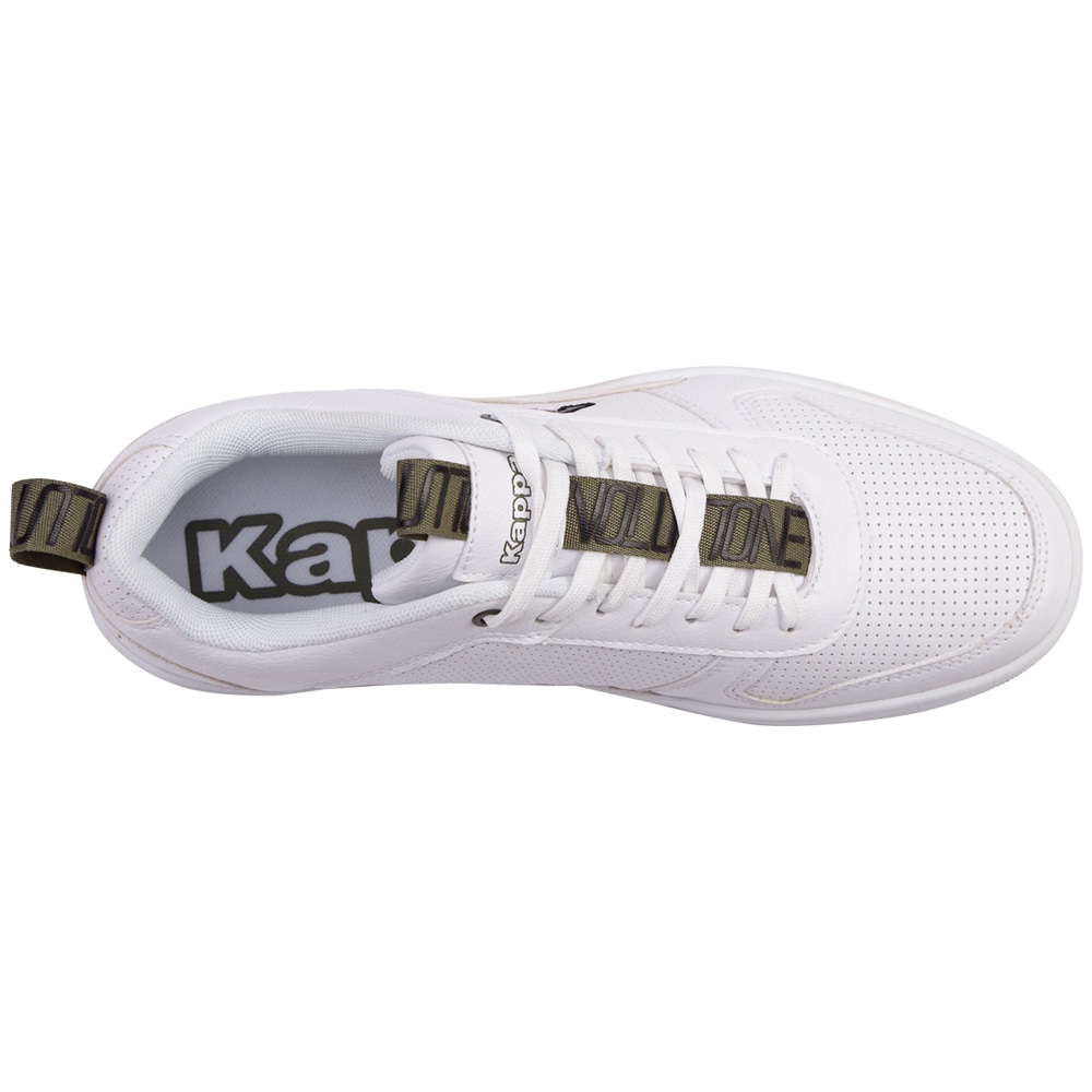 Kappa Sneaker, mit Evolution Ambigramm auf Zungen- und Fersenloops