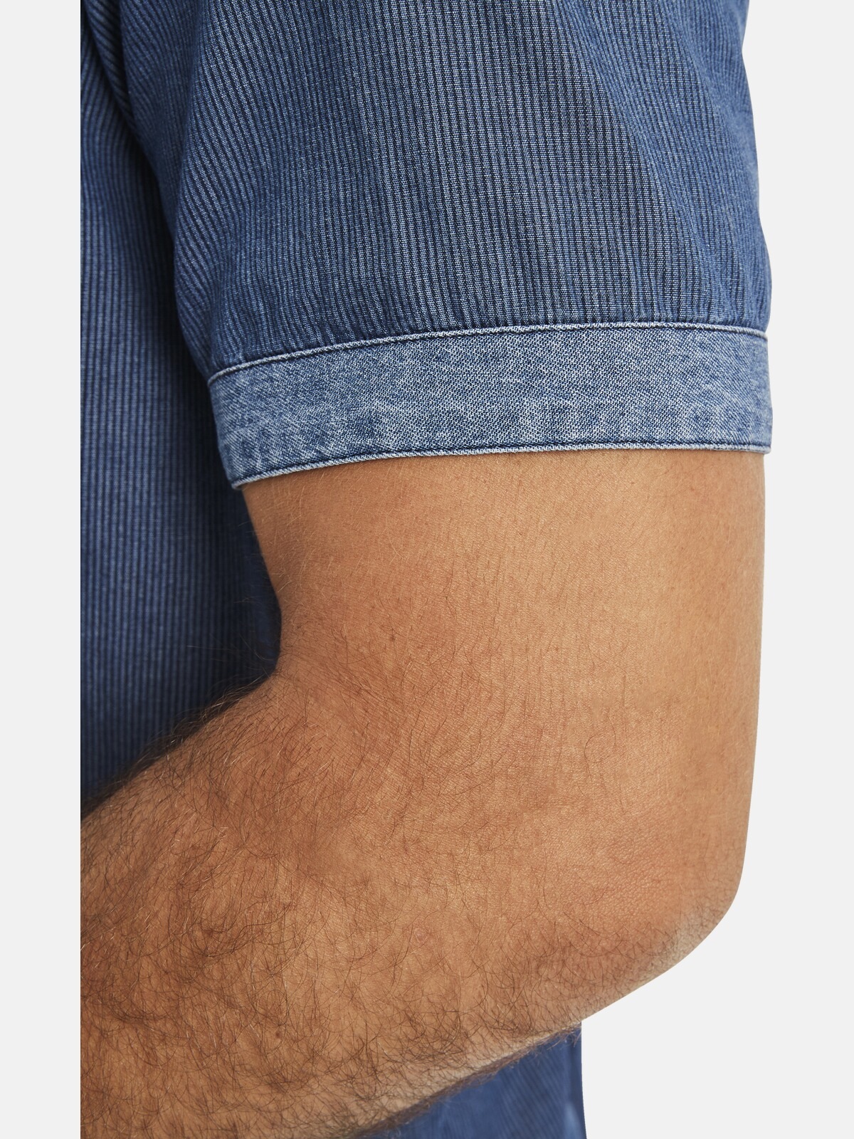 Jan Vanderstorm Jeanshemd »Kurzarmhemd LANDOLF«, (1 tlg.), in Denim-Look