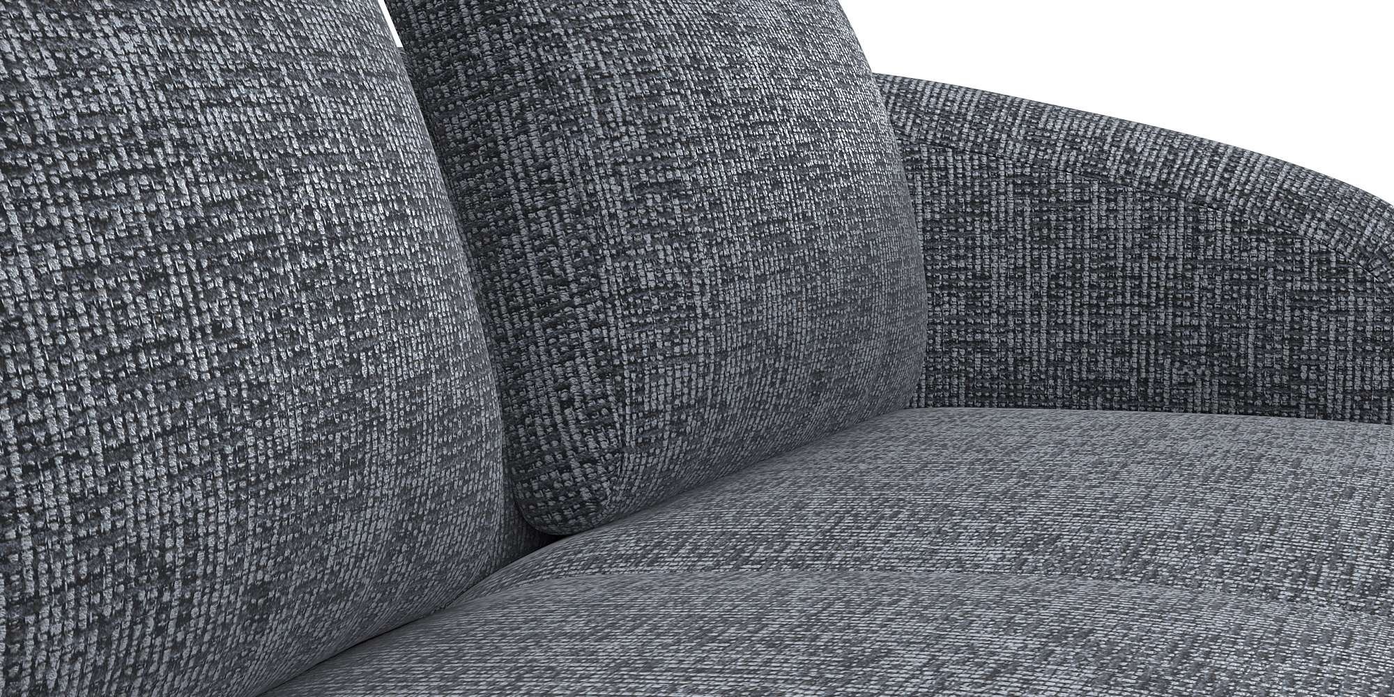 FLEXLUX Wohnlandschaft »Torino, rund, L-Form, Sofa-Ecke mit Recamiere, Longchair-Sofa«, Modernes, organisches Sofa-Design, Kaltschaum, Wellenunterfederung