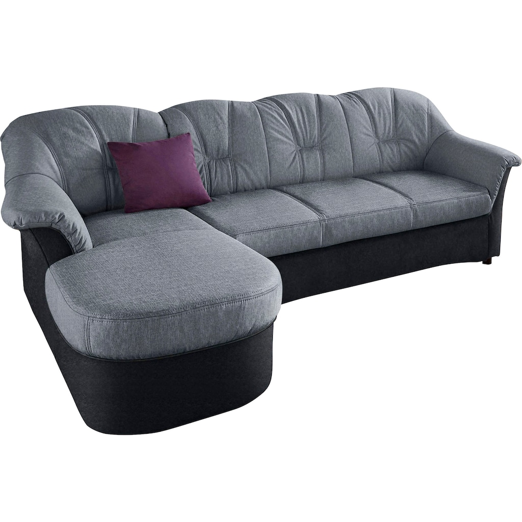 DOMO collection Ecksofa »Flores Schlafsofa, B/T/H: 233/142/86 cm, L-Form«