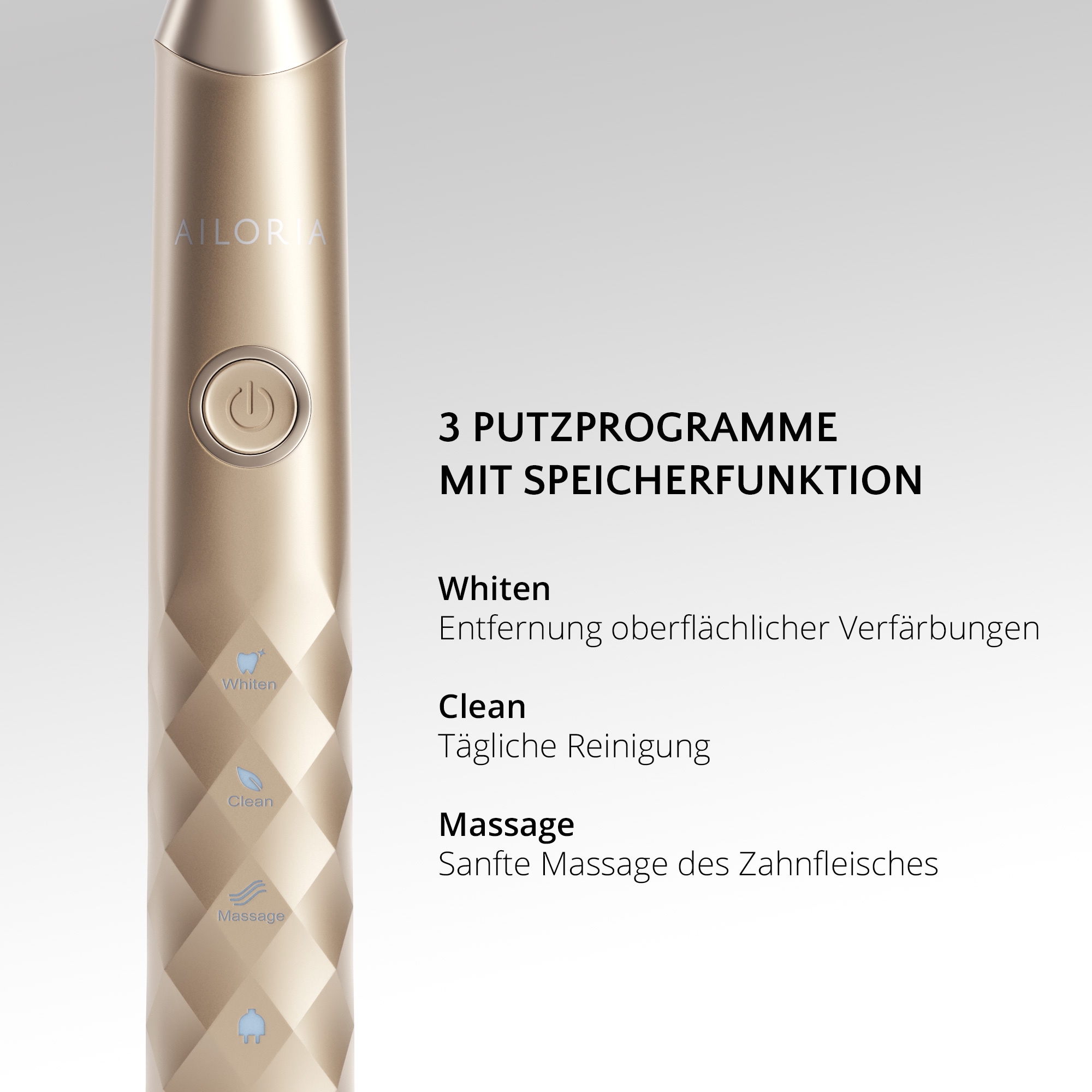 AILORIA Schallzahnbürste »USB-Schallzahnbürste SHINE BRIGHT«